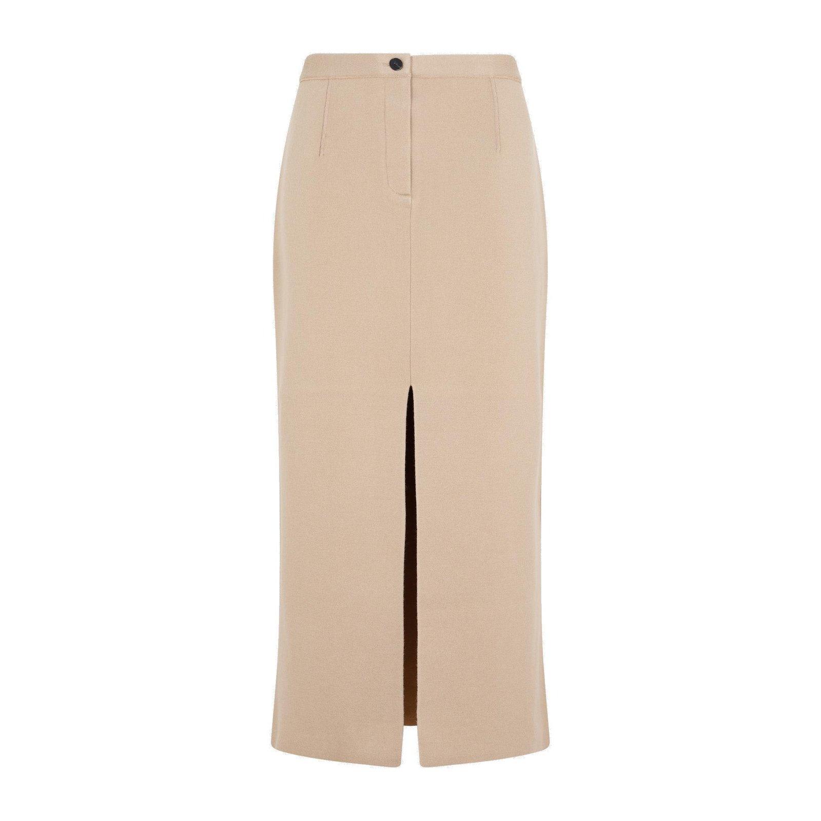 Theory knitted side slit skirt