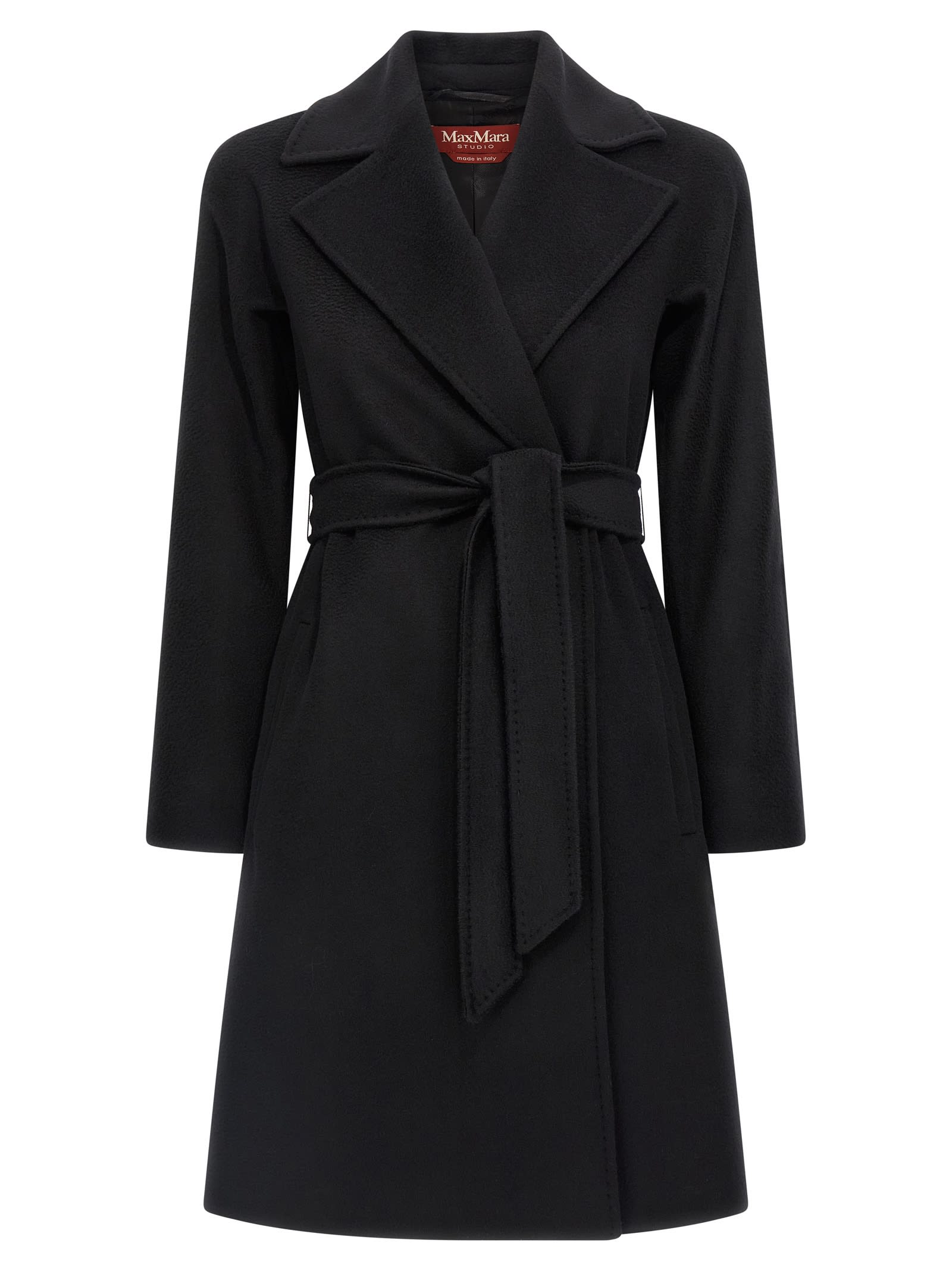 Max Mara Dravenna Coat In Black