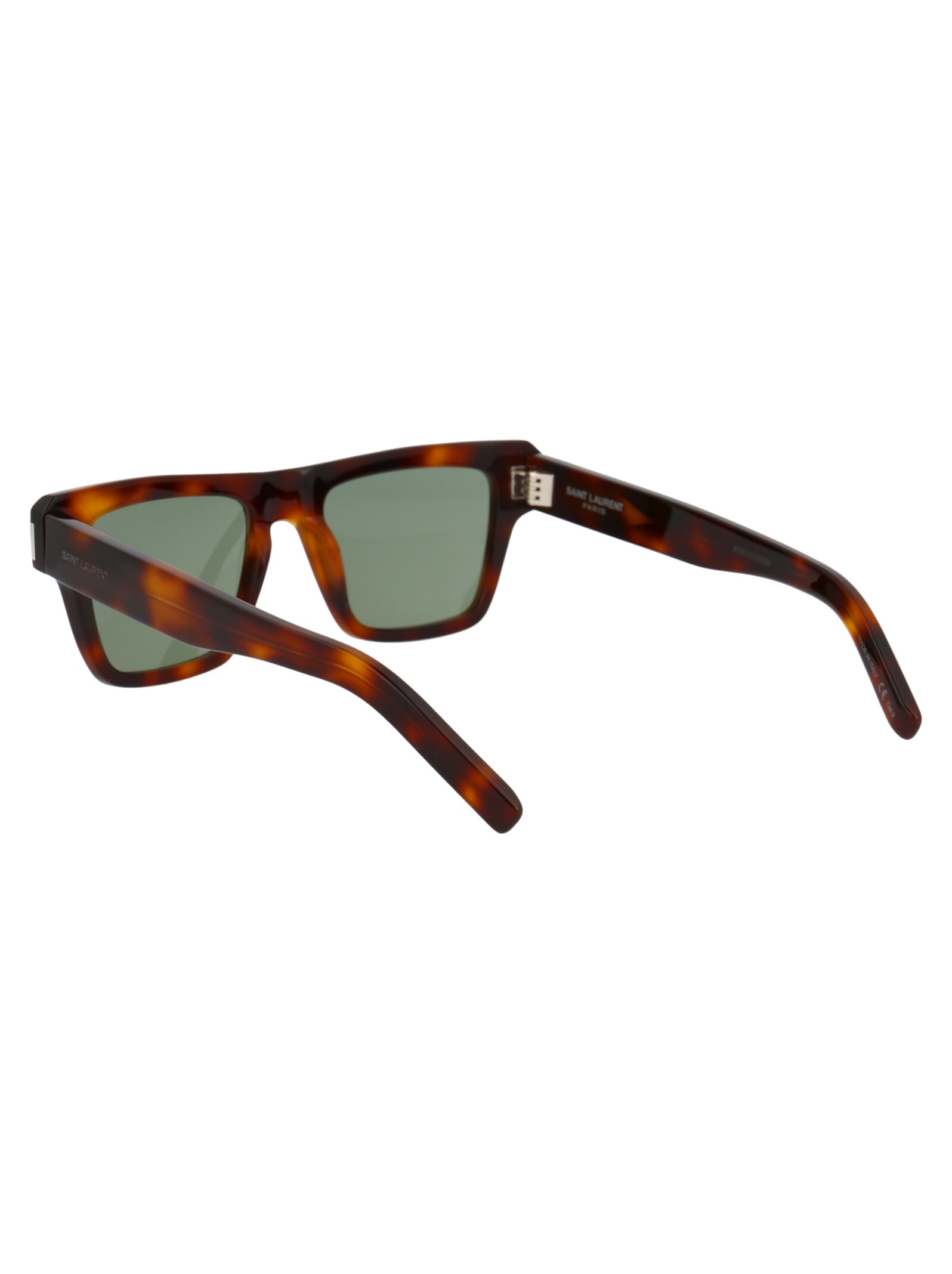 Shop Saint Laurent Sl 469 Sunglasses In 002 Havana Havana Green