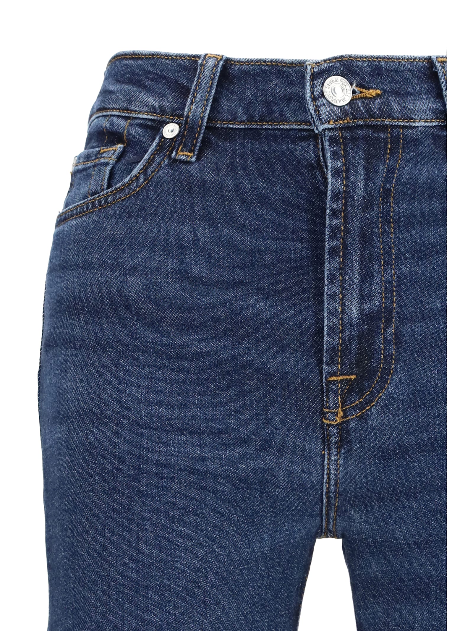 7 For All Mankind Dojo Five-pocket Jeans In Multi