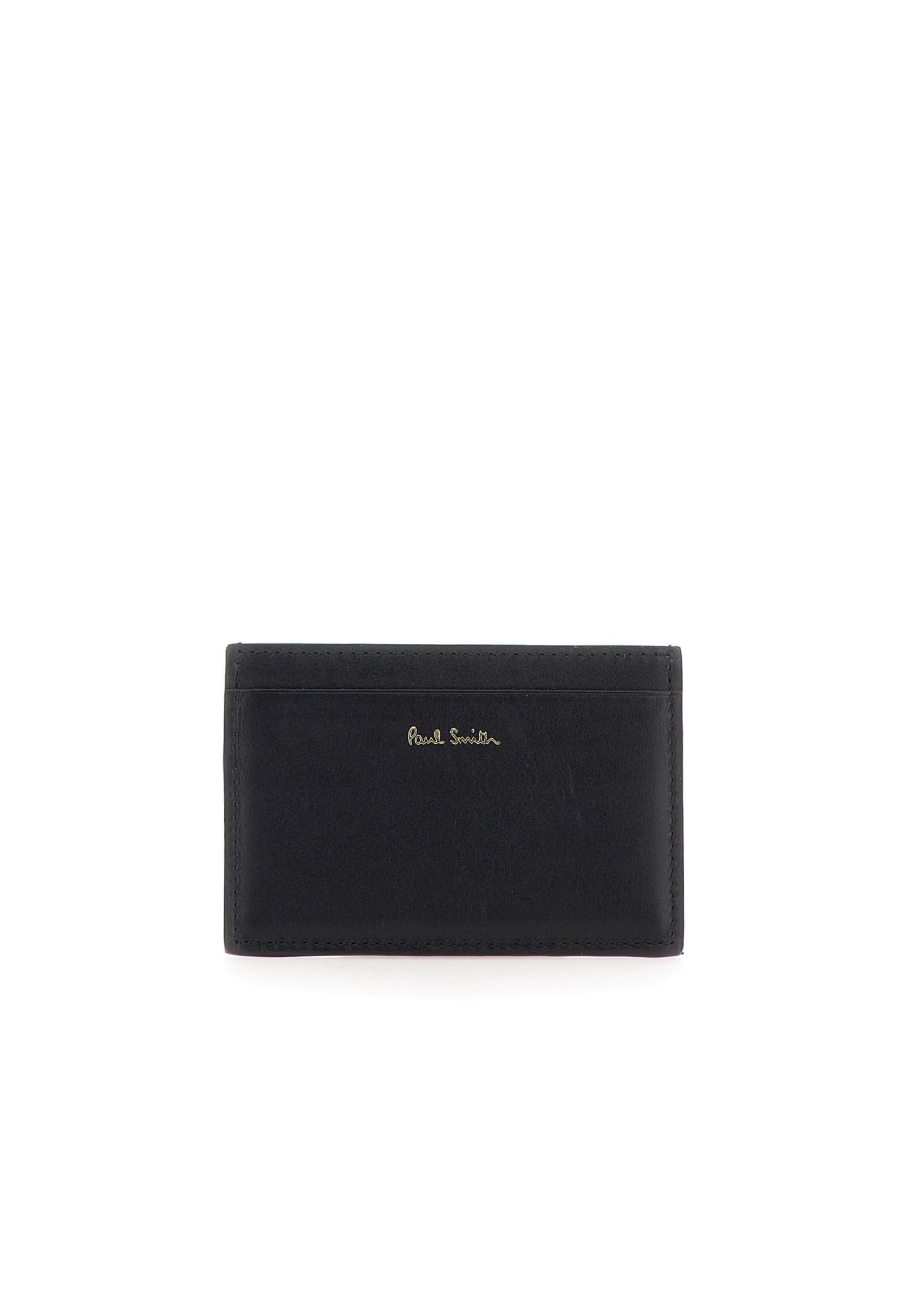 Card Holder Black Leather Wallet