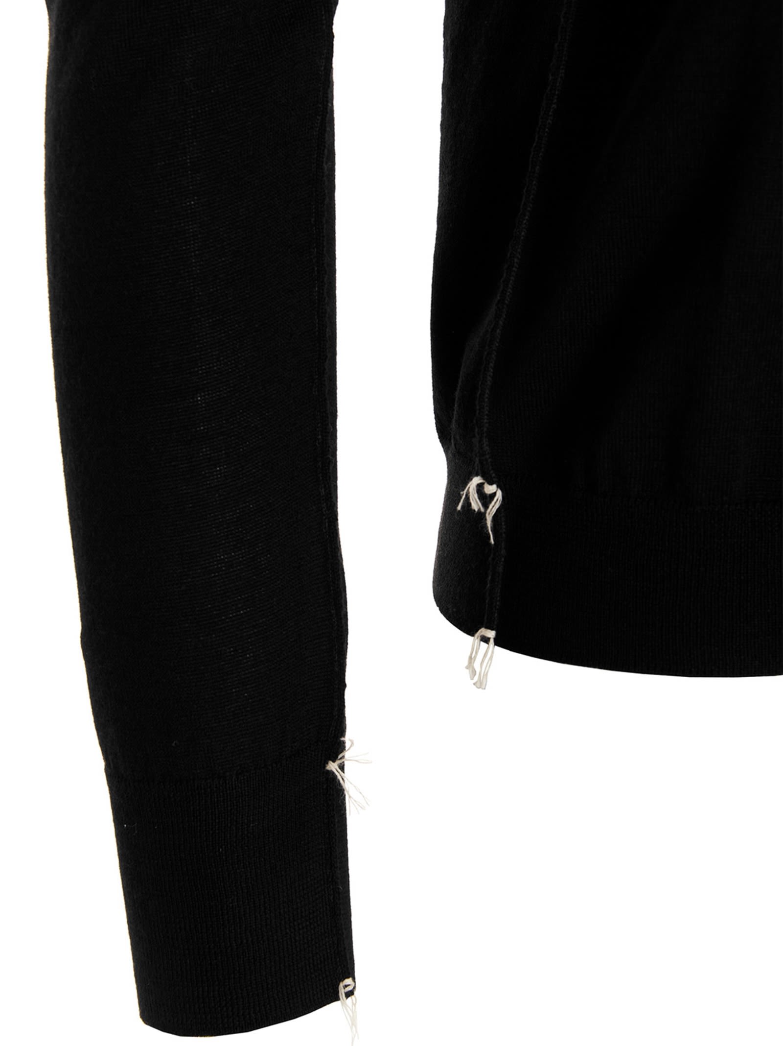 Maison Margiela Suéter Con Cuello Alto - Negro In Black