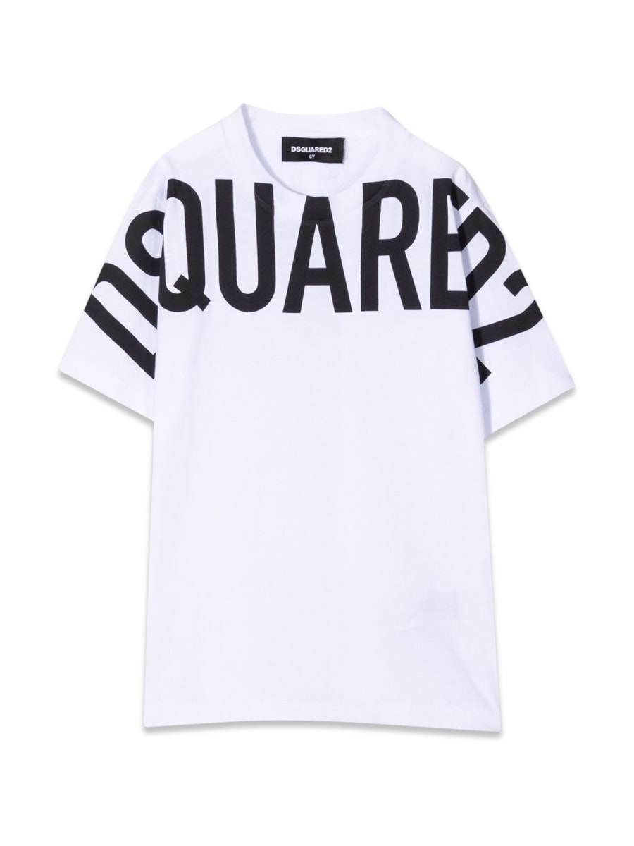 Dsquared2 Kids' Slouch Fit Maglietta In White