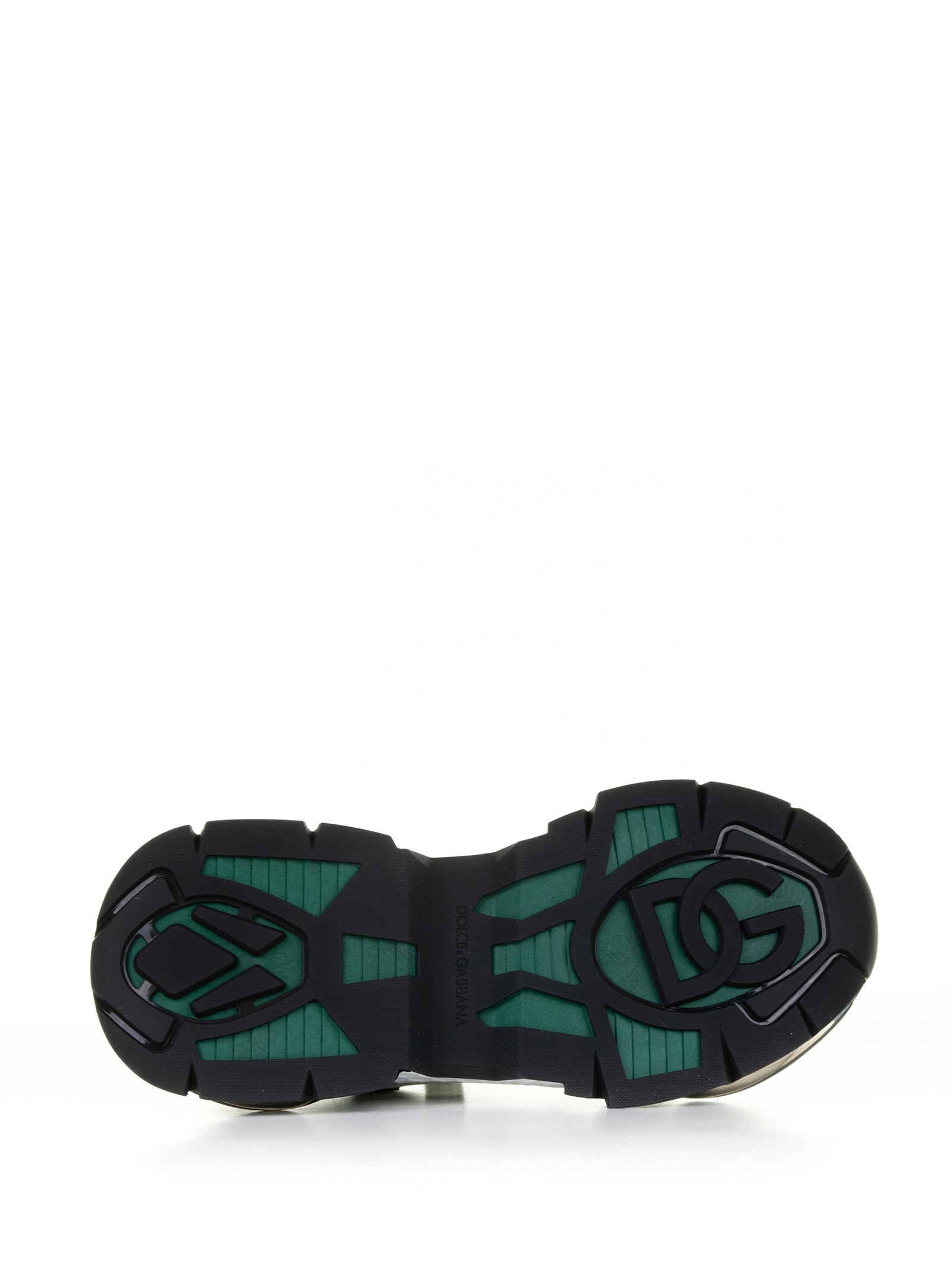 Shop Dolce & Gabbana Green Airmaster Sneaker In Verde Nero