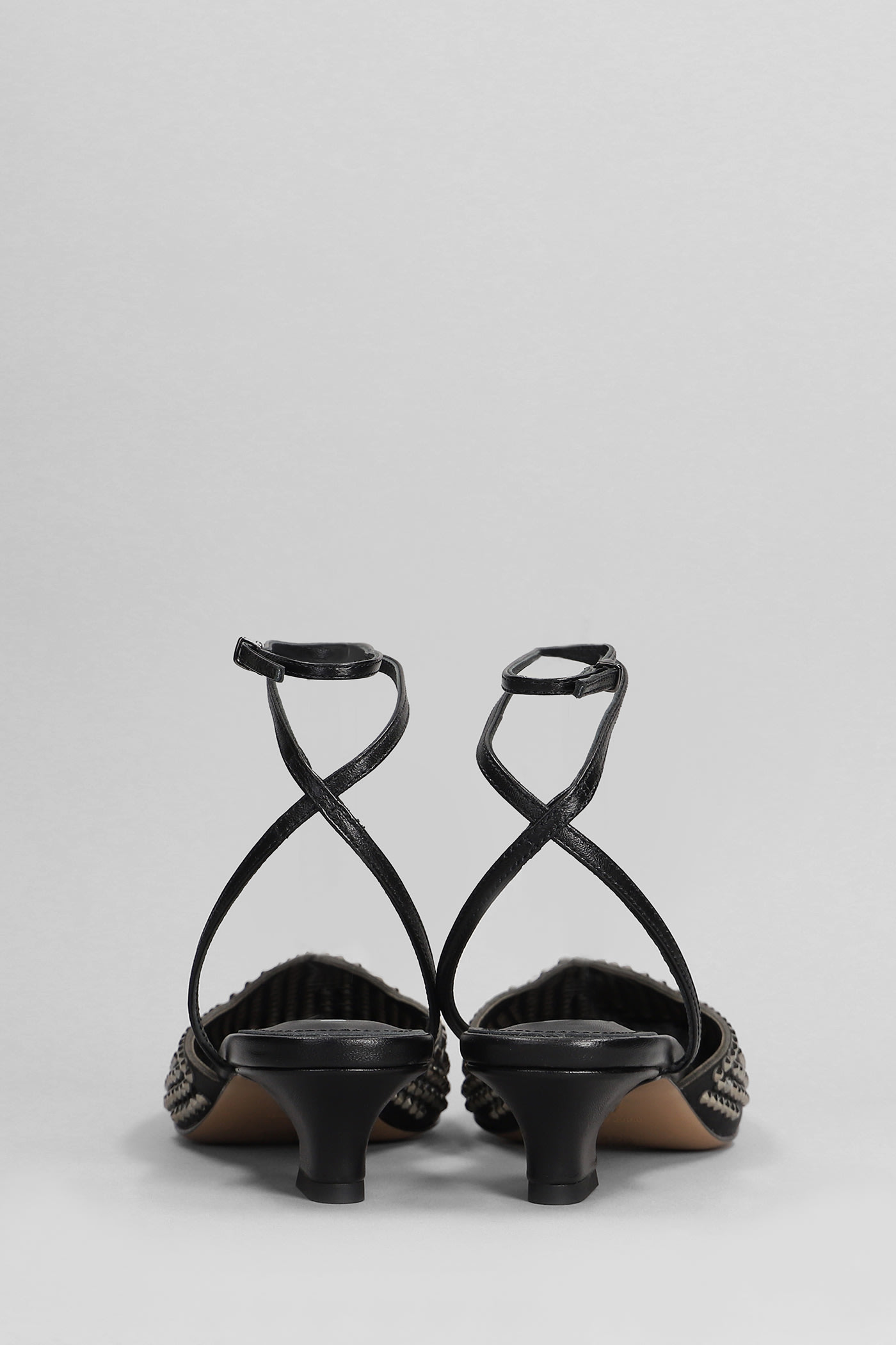 Shop Lola Cruz Pia Pumps In Black Leather