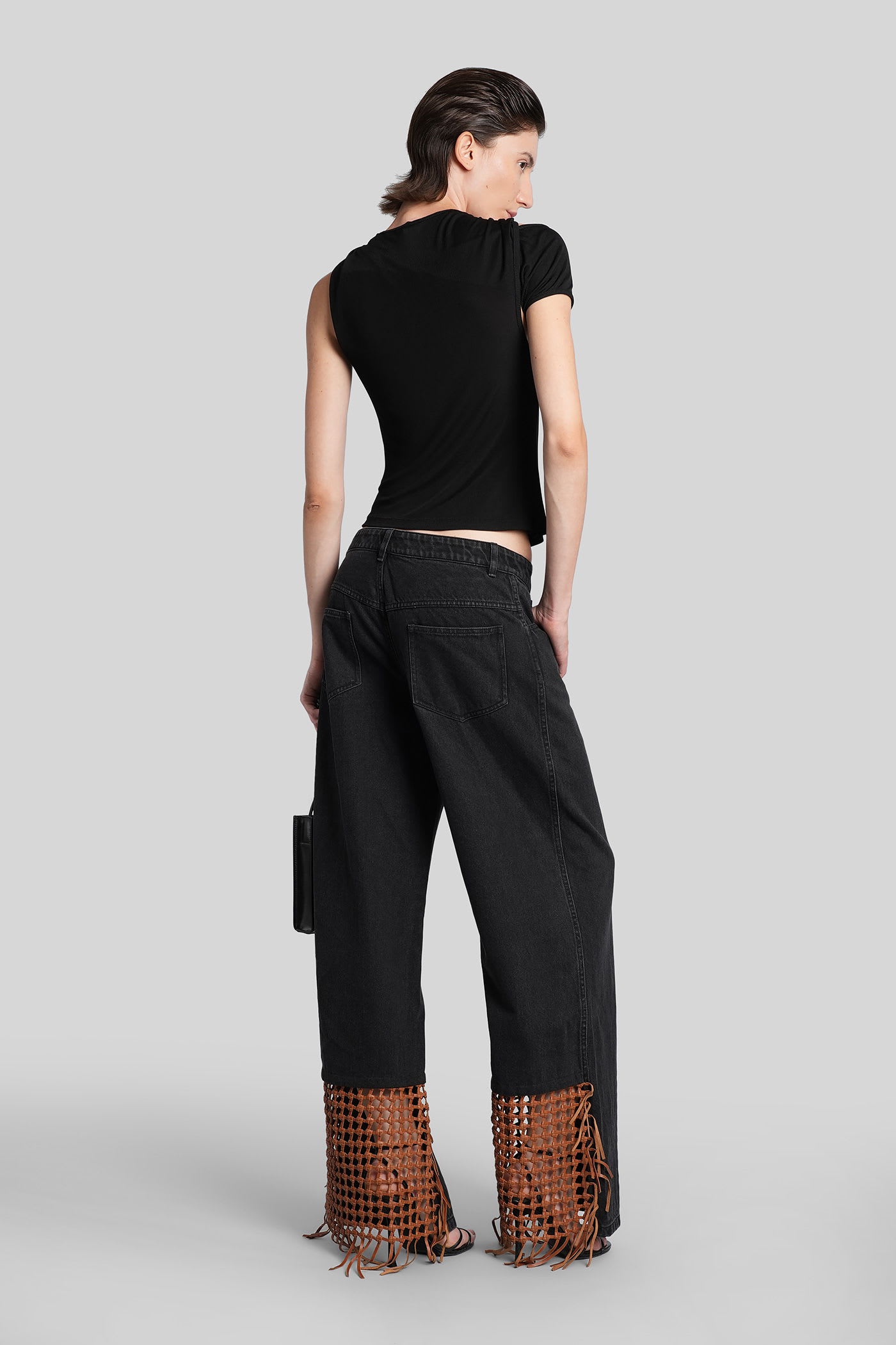 Christopher Esber Jeans In Black Cotton In Black