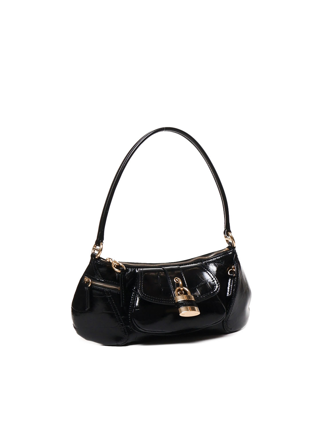 Chloé The 99 Leather Shoulder Bag In Black