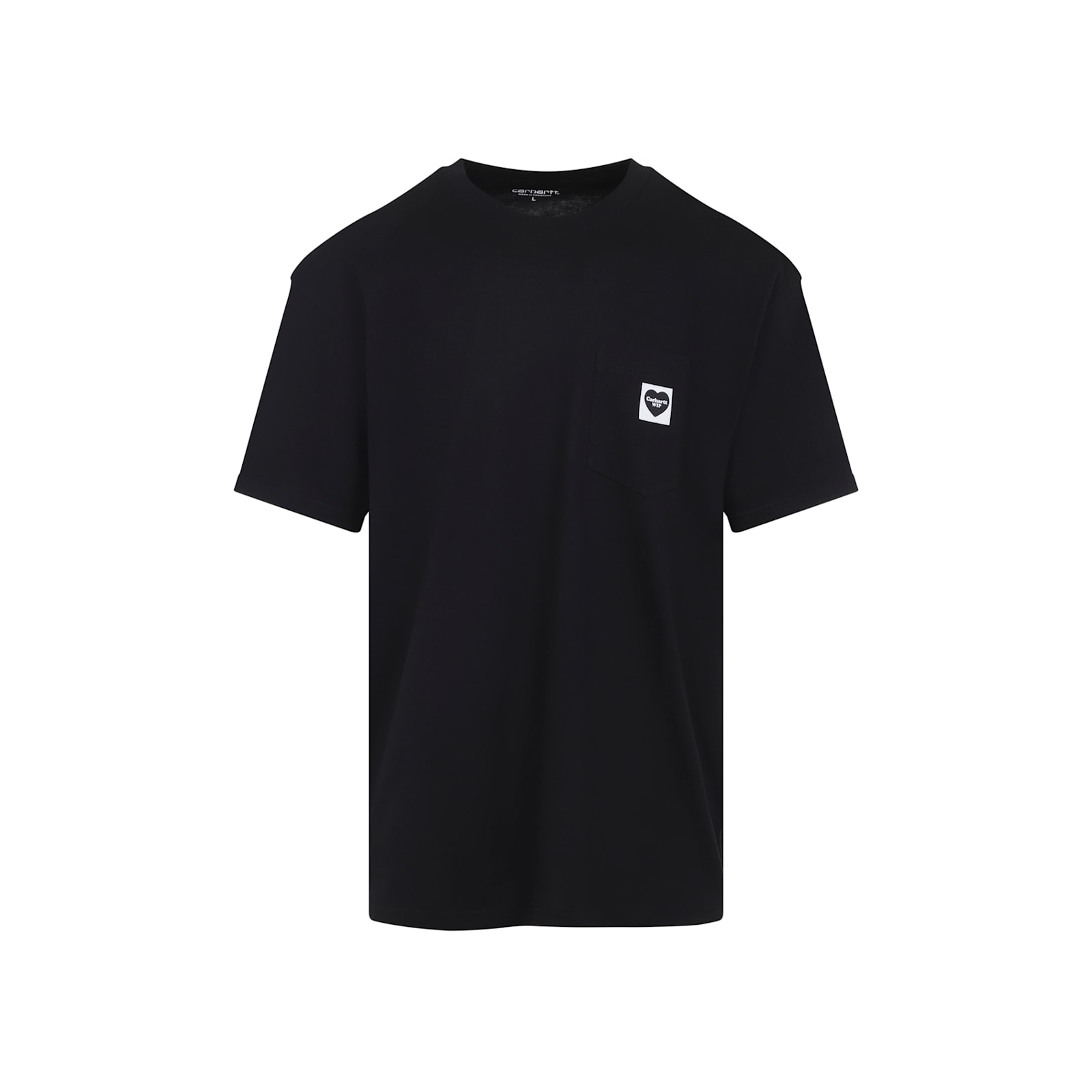 Carhartt Organic Cotton T-shirt With Iconic Patch In Black