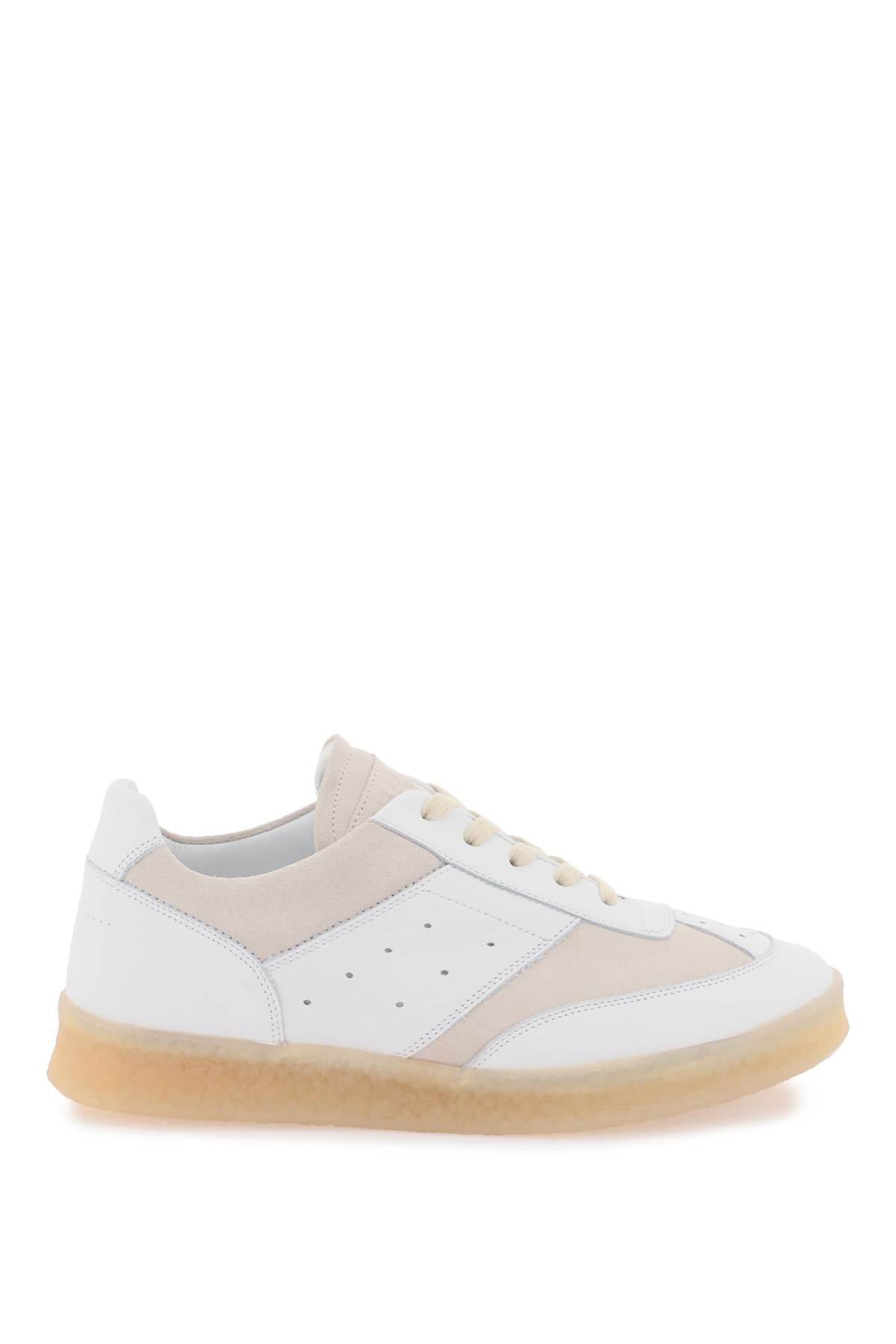 Mm6 Maison Margiela 6 Court Trainers In White