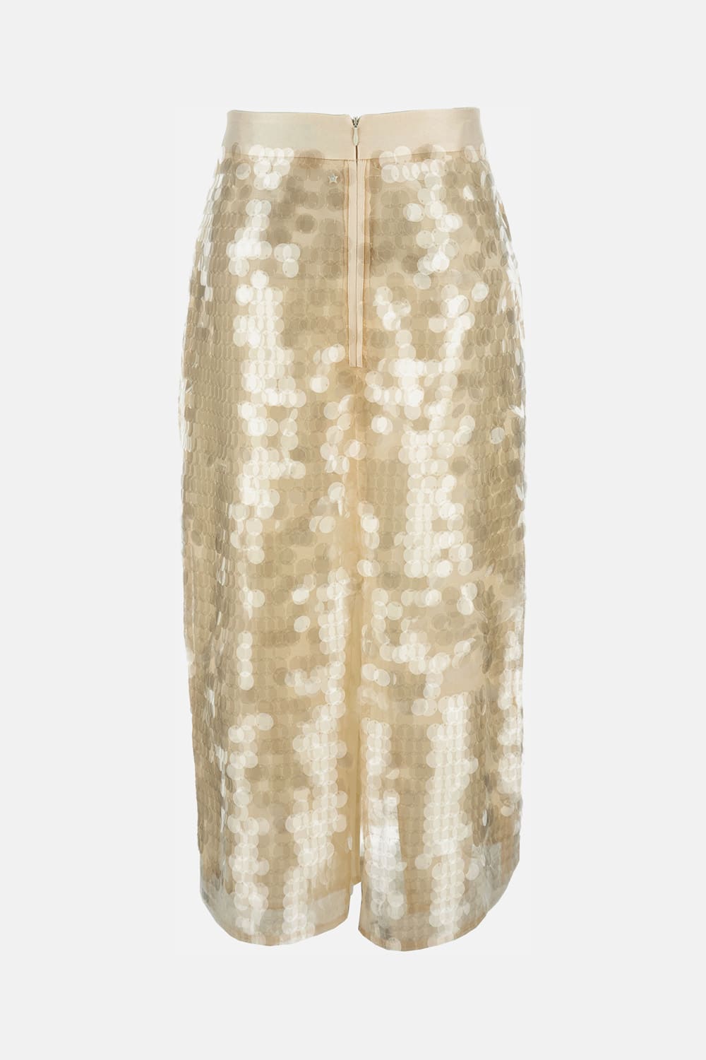 Lorena Antoniazzi Paillettes Midi Skirt In Neutral