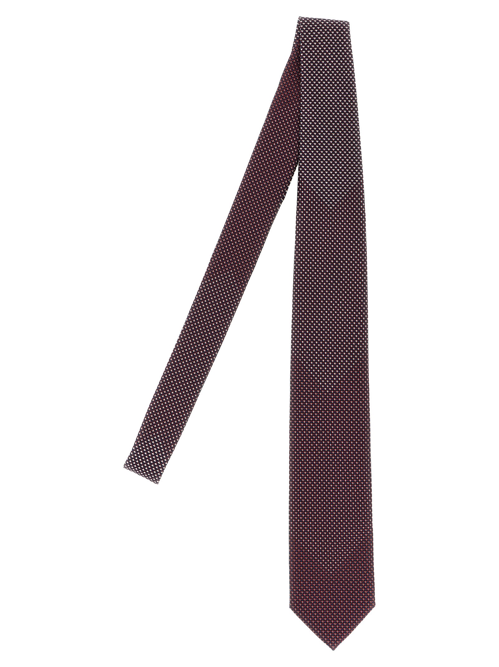 Brioni Jacquard Tie Ties And Papillon Multicolor In Brown