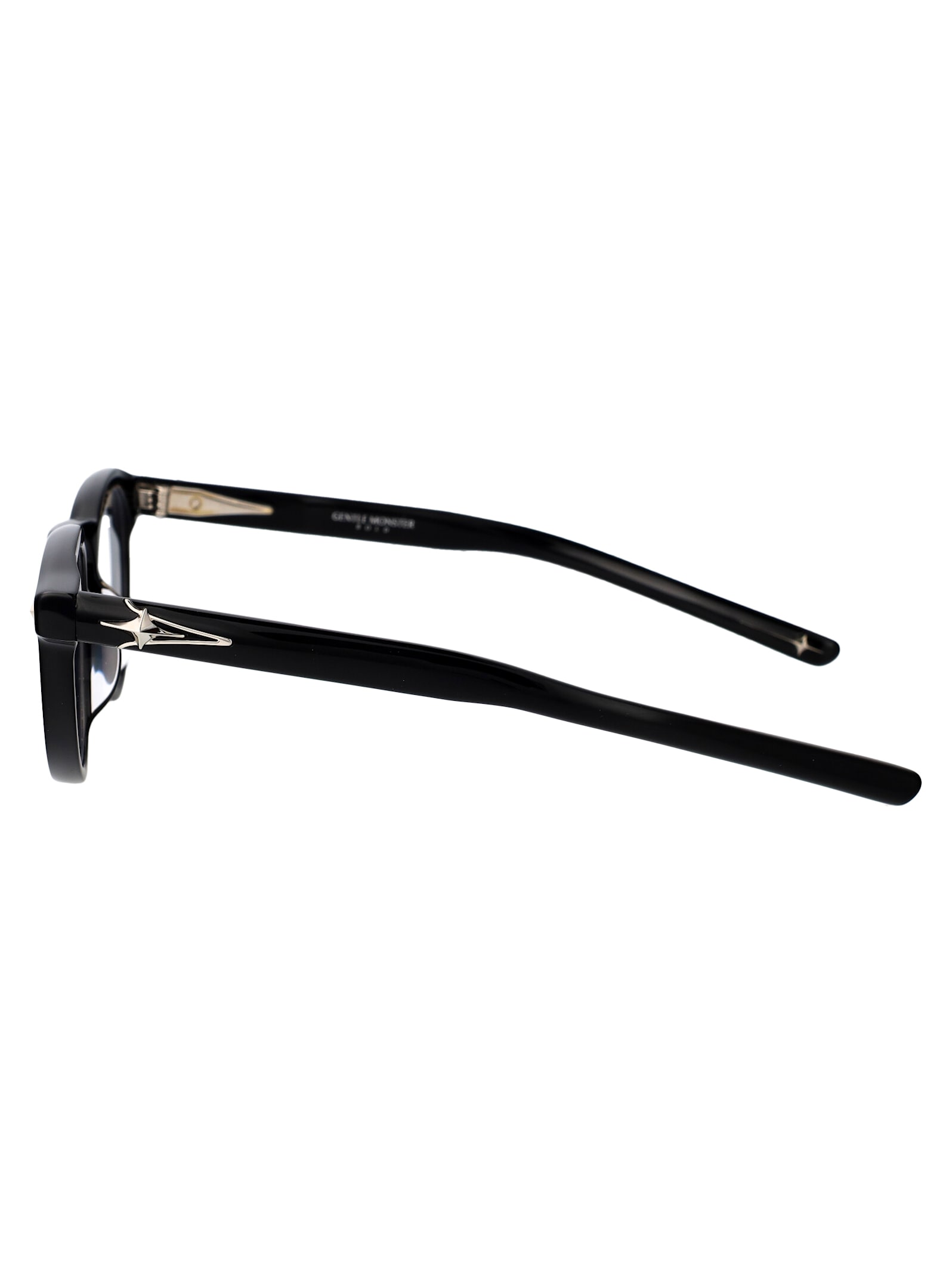 Shop Gentle Monster Ron Glasses In 01 Black