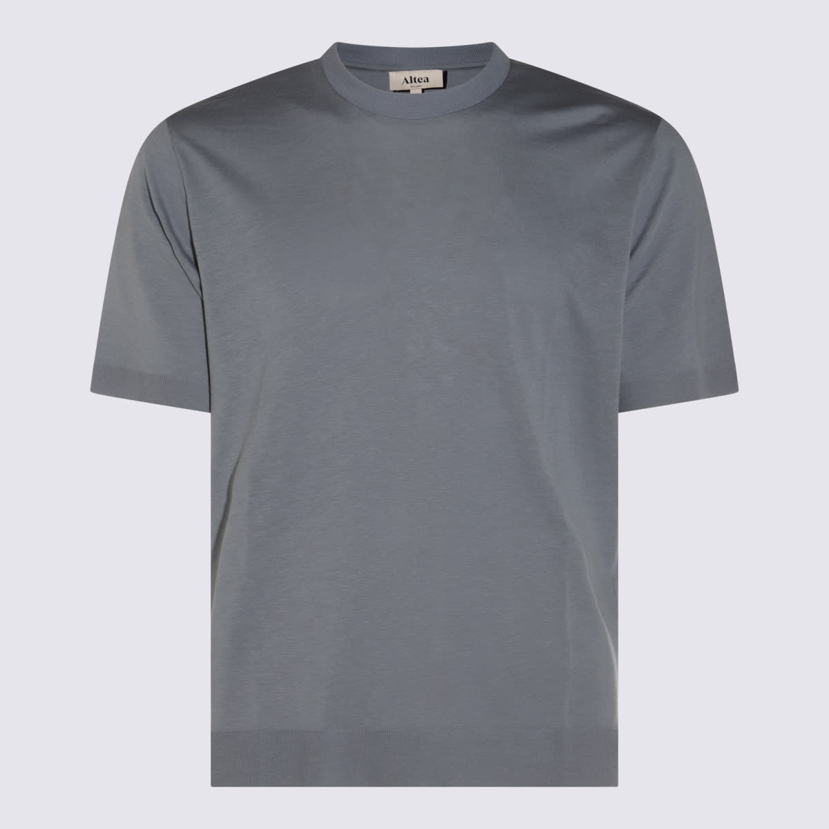 Grey Denim Cotton T-shirt