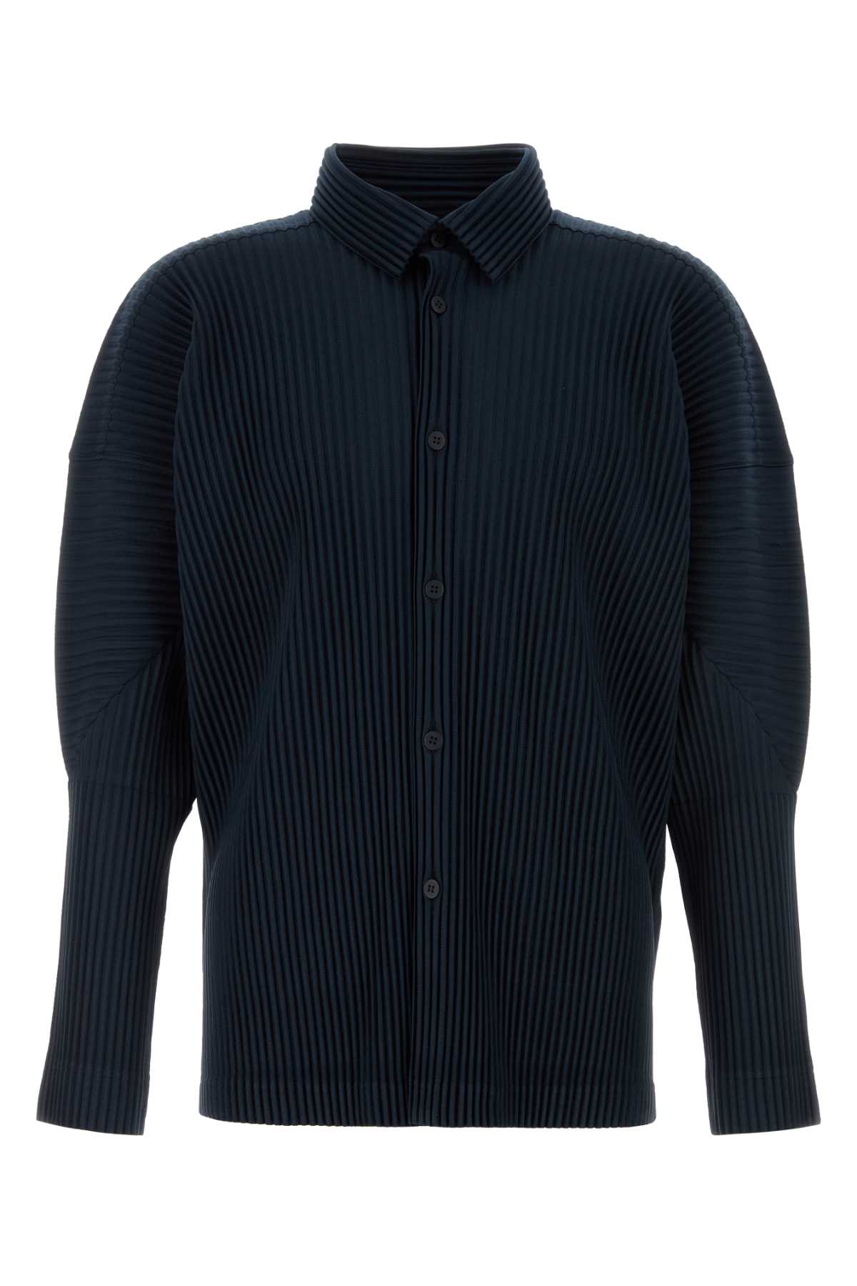 Homme Plissé Issey Miyake Navy Blue Polyester Shirt