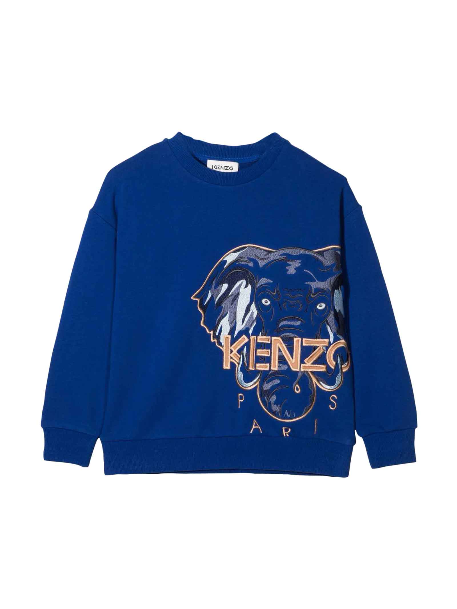 Kenzo Kids Unisex Blue Sweatshirt