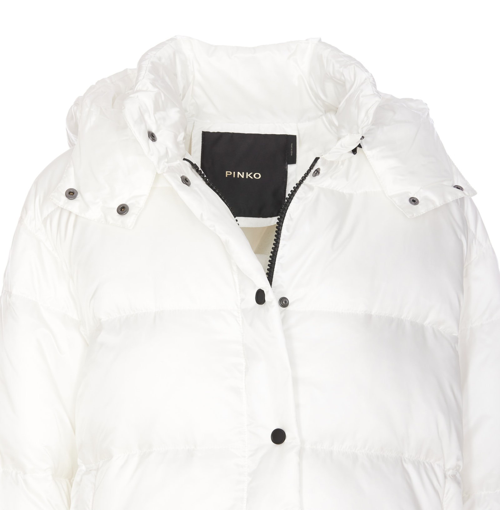 Shop Pinko Idrante Down Jacket In White