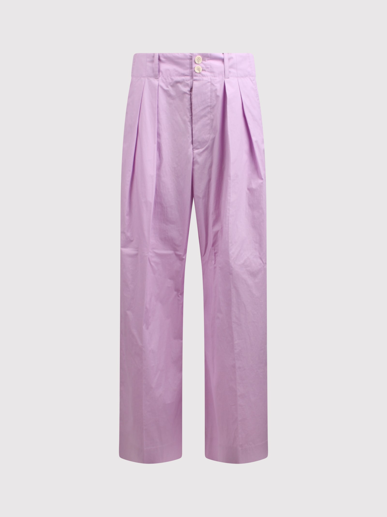 Shop Plan C Lilac Wide-leg Trousers