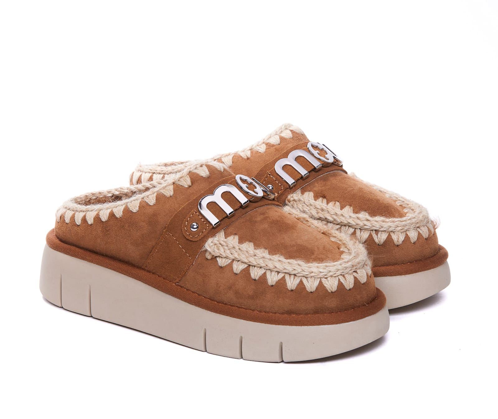 Shop Mou Bounce Clog In Brown