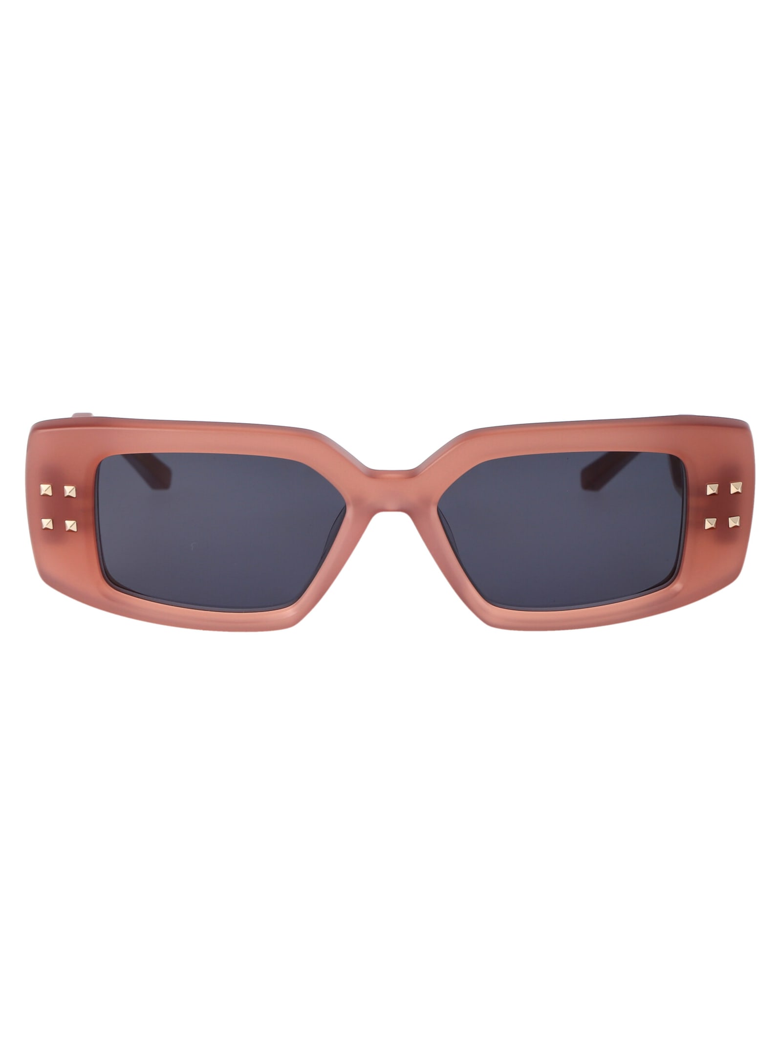 Shop Valentino V - Cinque Sunglasses In 108c Pnk - Gld