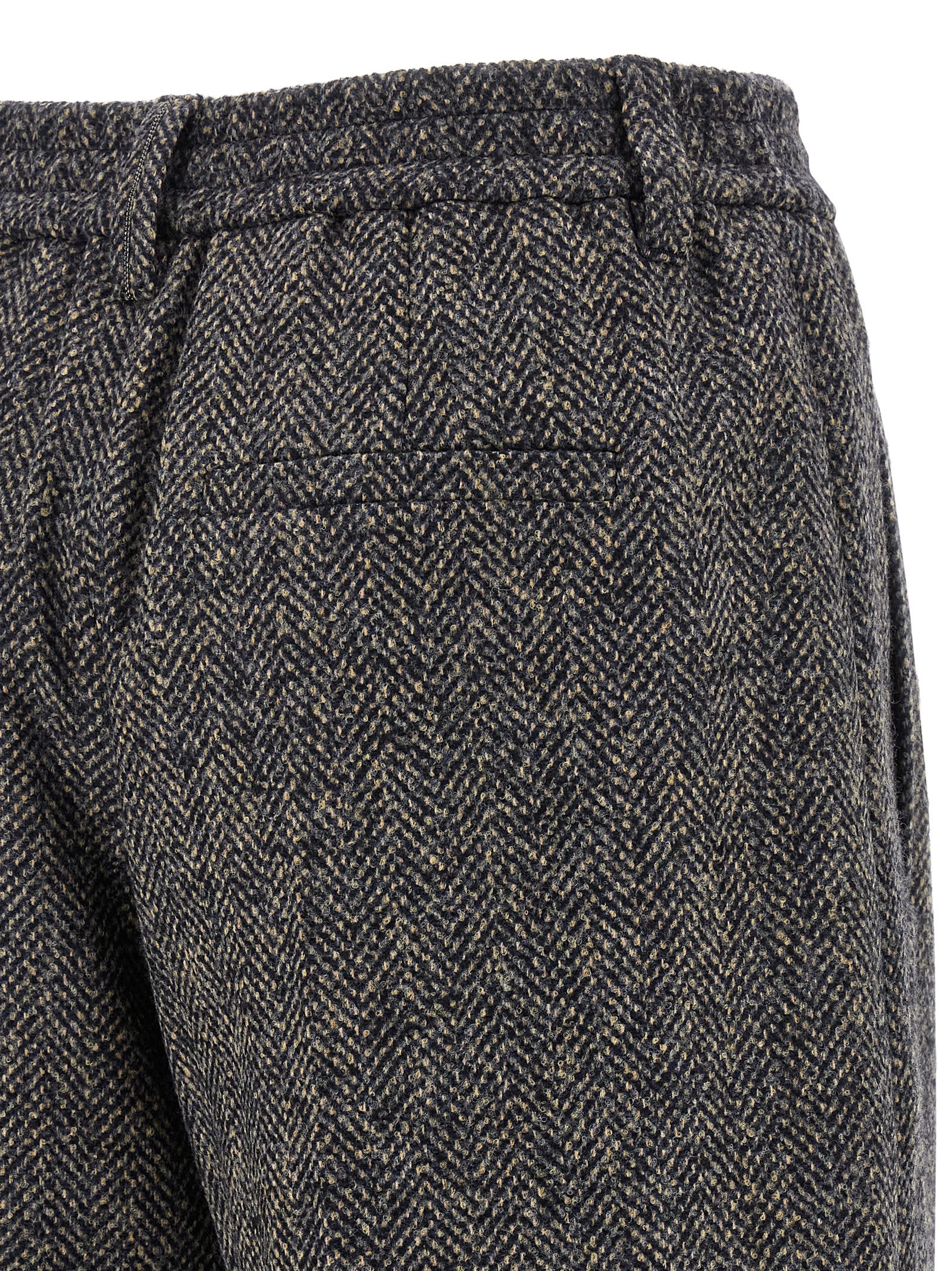 Brunello Cucinelli Wool Bermuda Shorts In Gray