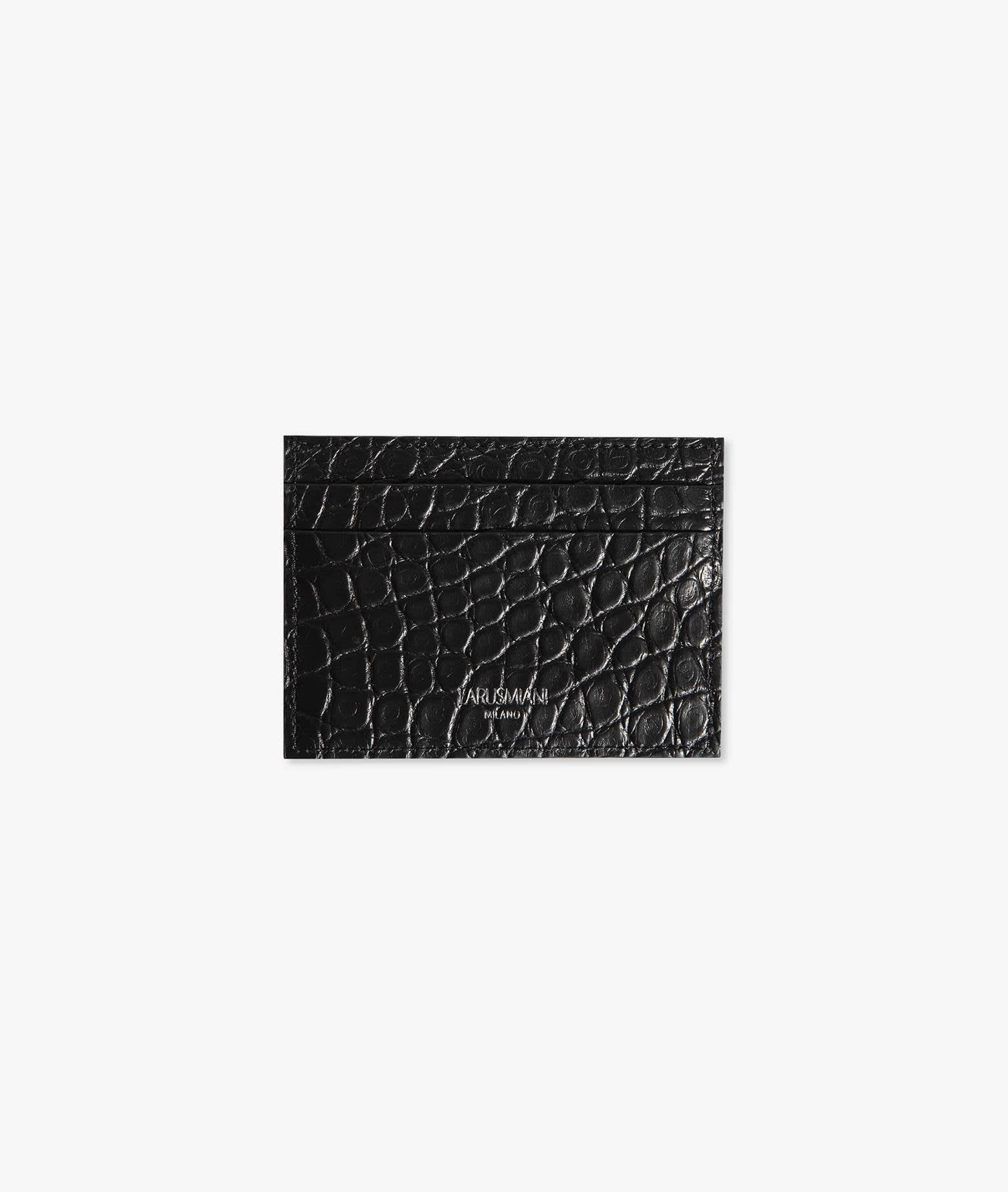 Shop Larusmiani Card Holder Wallet In Black