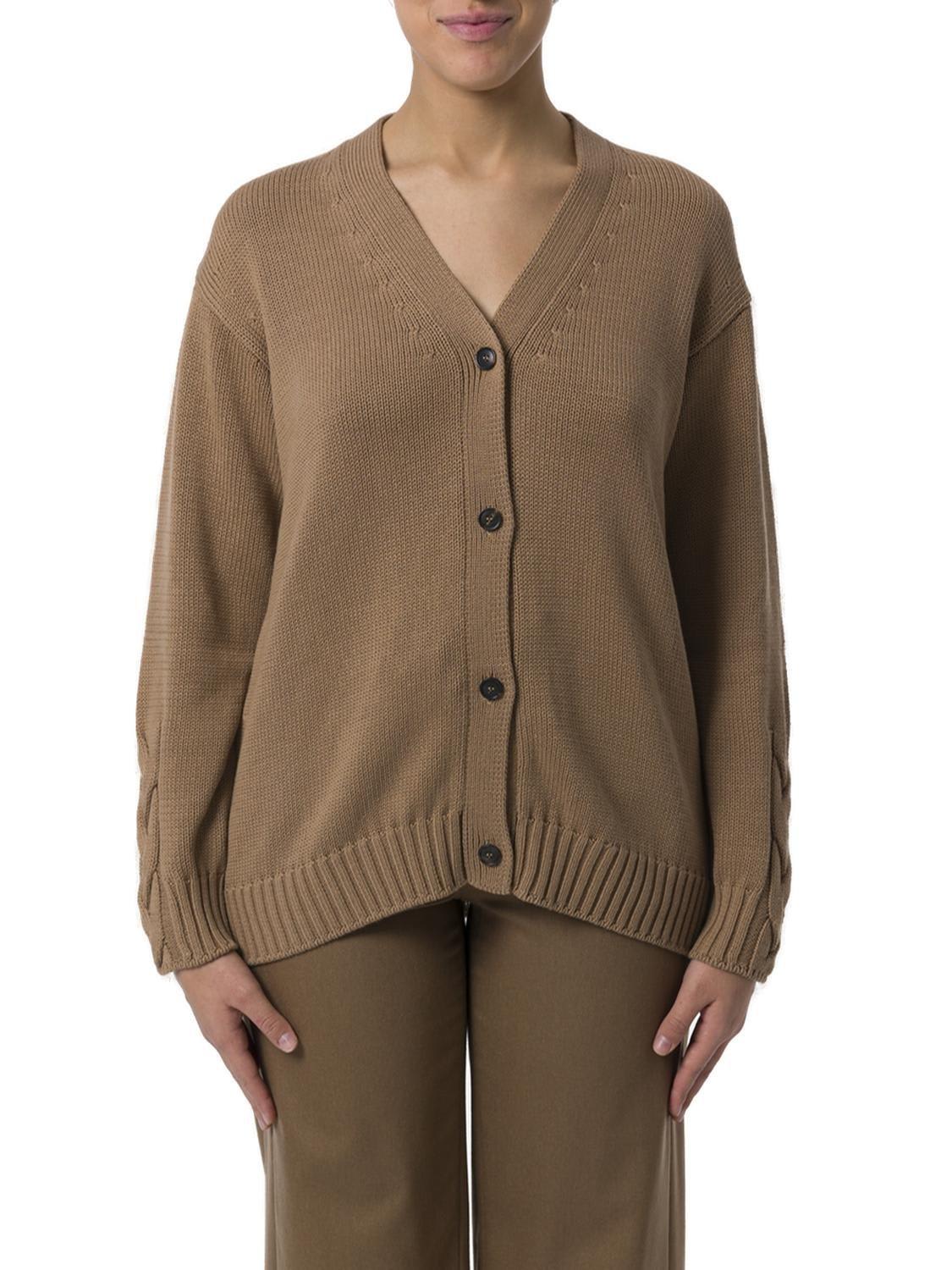 Shop 's Max Mara Lukas V-neck Buttoned Cardigan In Brown