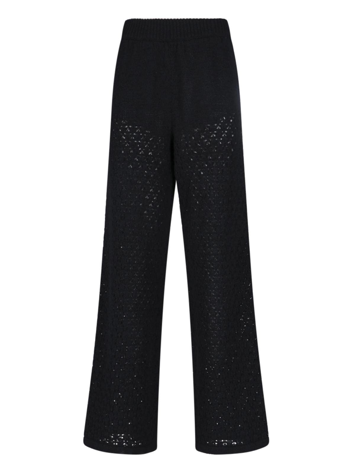 Structured Knit Tapered Pants