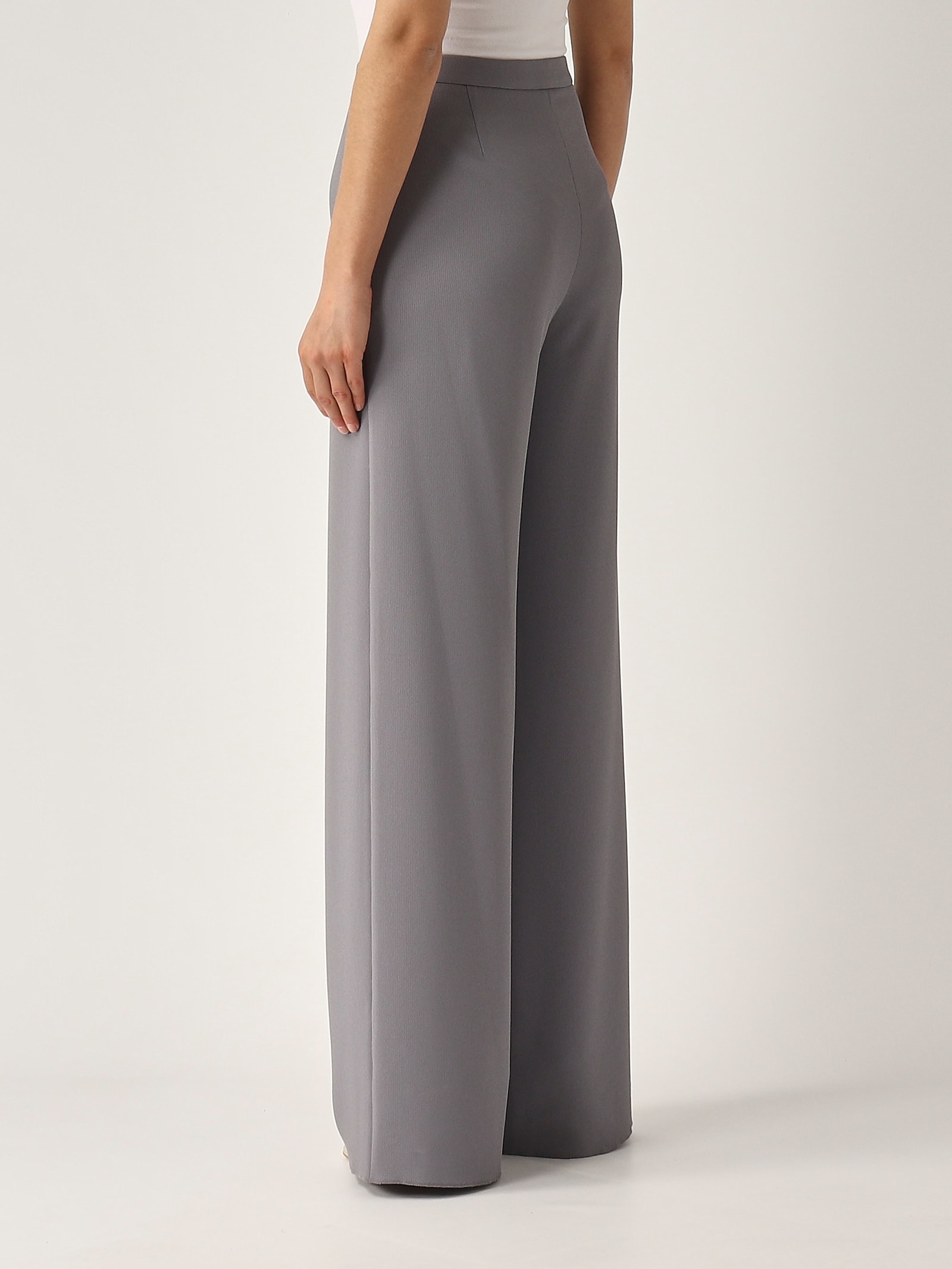 Emporio Armani Pants Woman Color Grey In Gray