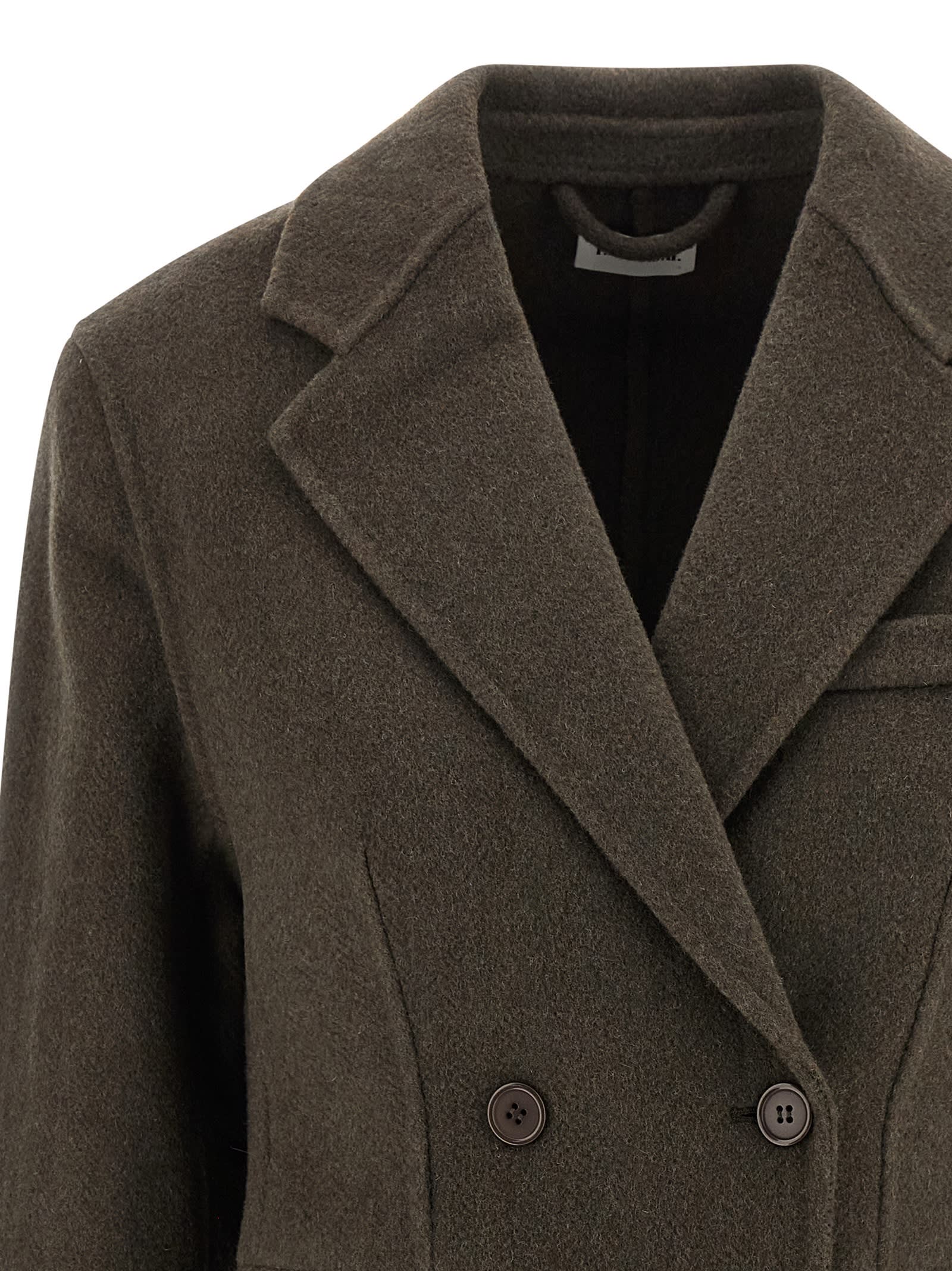 P.a.r.o.s.h Legend Double-breasted Wool Coat In Green