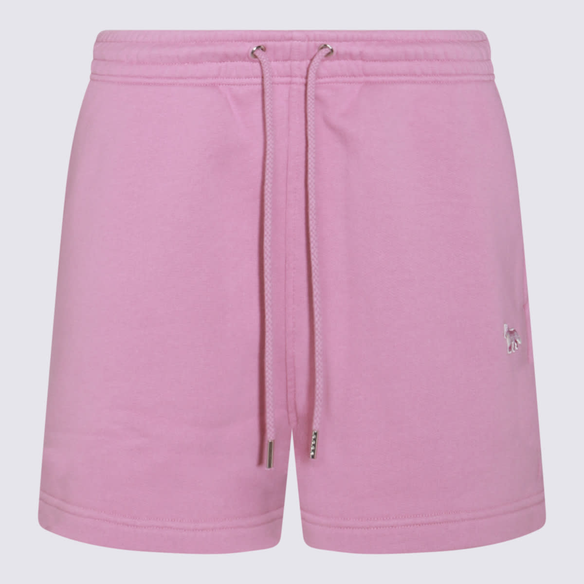 Shop Maison Kitsuné Pink Cotton Shorts In Blossom
