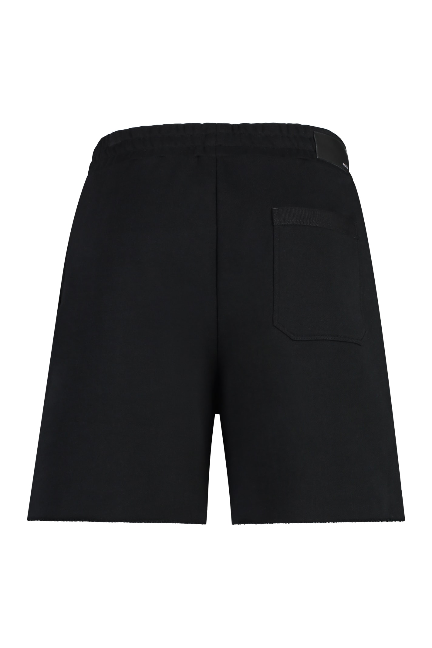 Shop Amiri Cotton Bermuda Shorts In Black