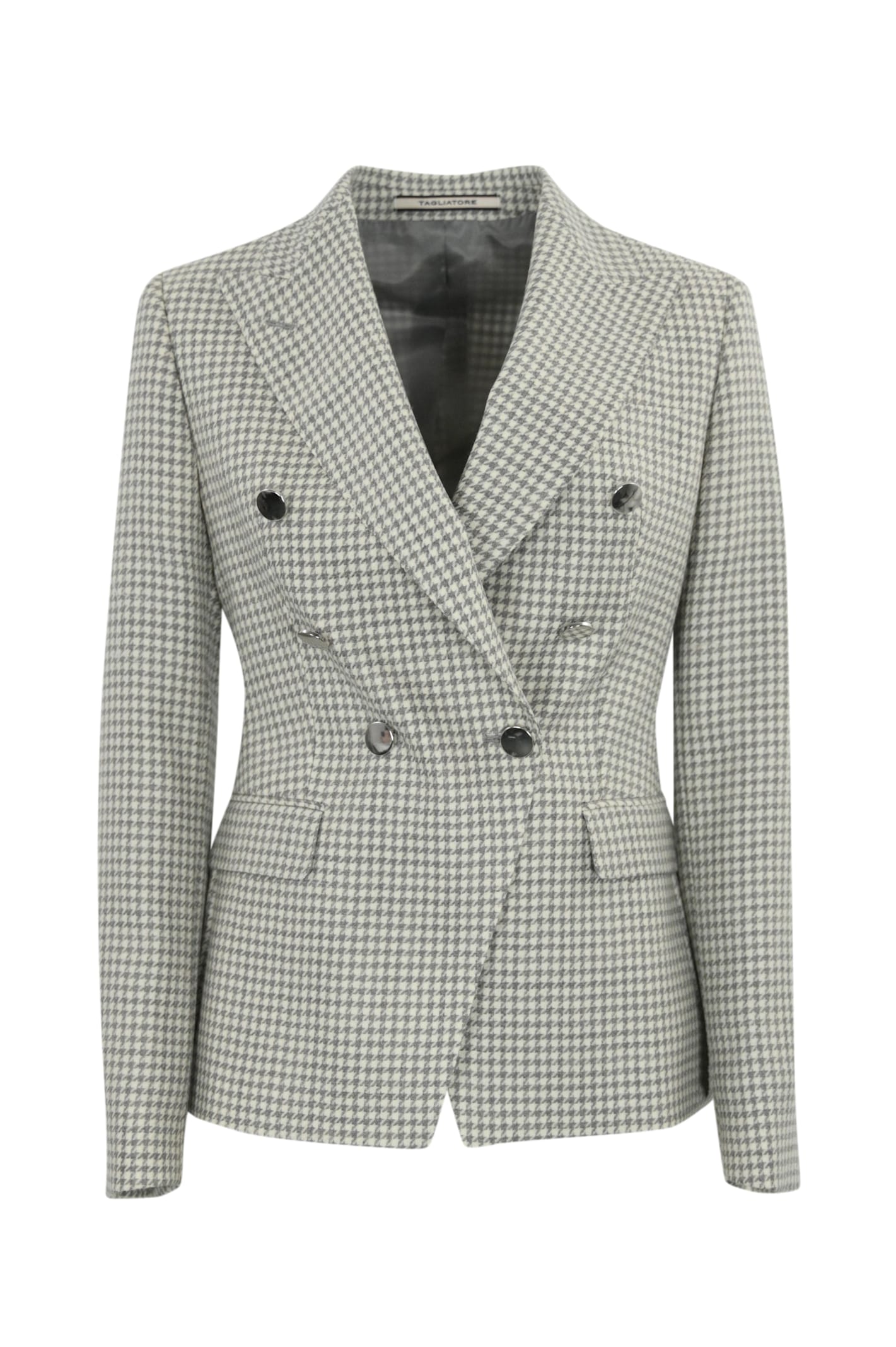 Shop Tagliatore Alicya Wool Blazer In Panna