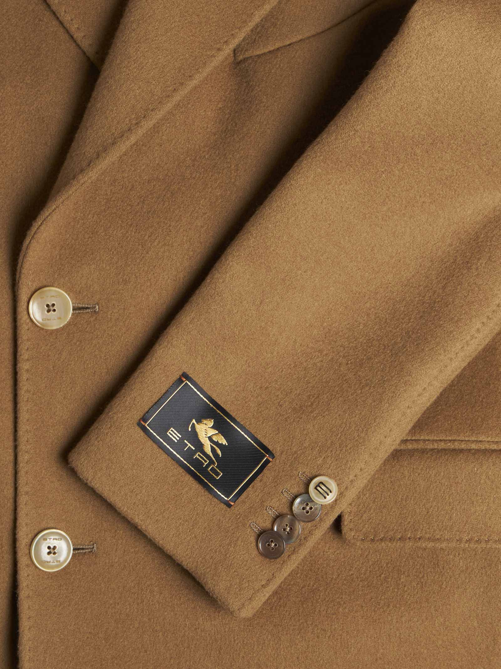 Shop Etro Coat In Camel