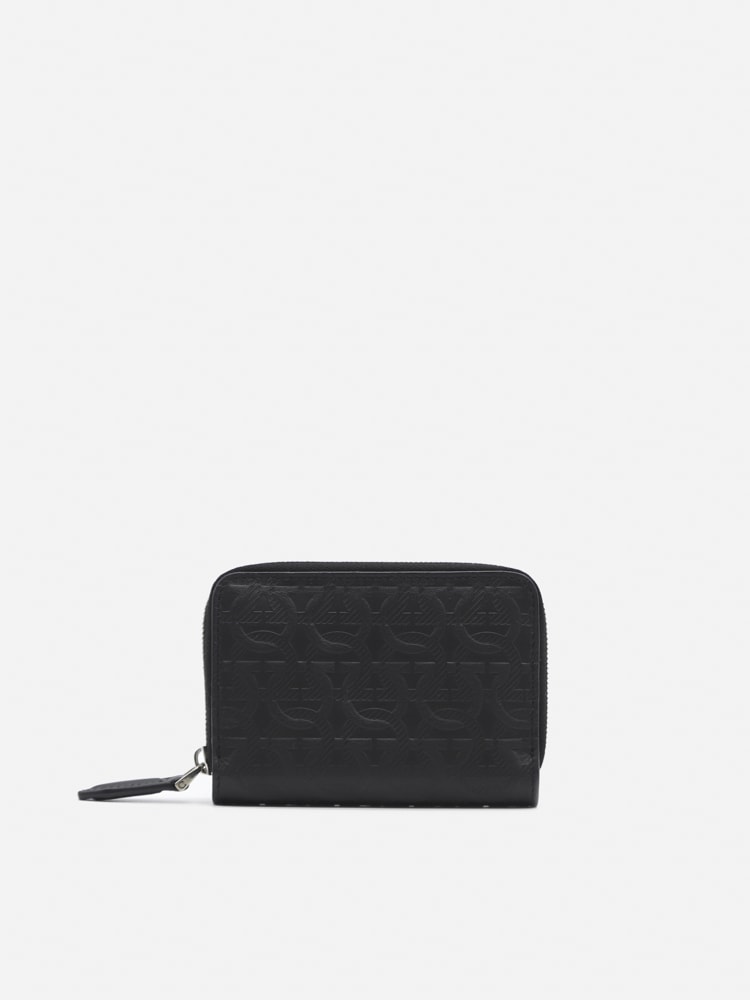 Salvatore Ferragamo Leather Wallet With Gancini Pattern