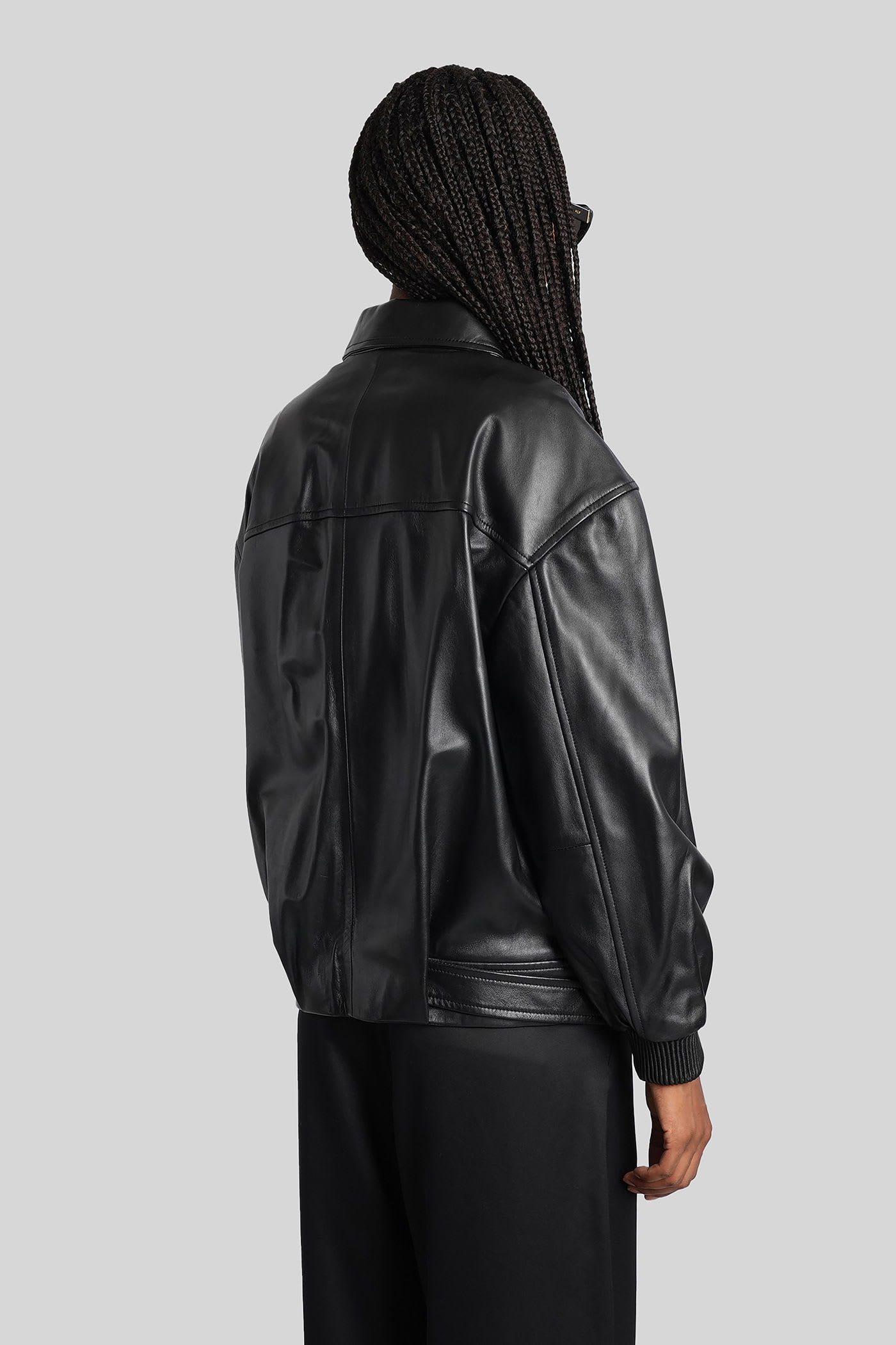 Iro Manka Biker Jacket In Black Leather In Black