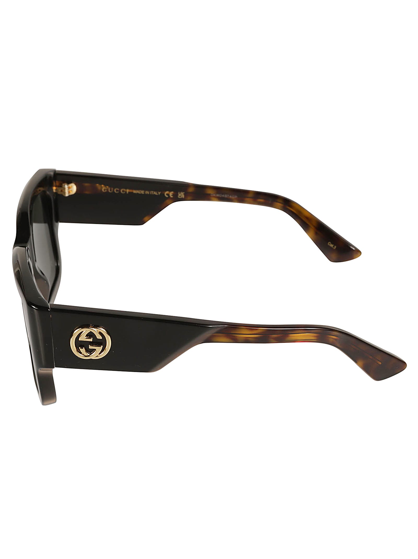 Gucci Thick Square Sunglasses In Black