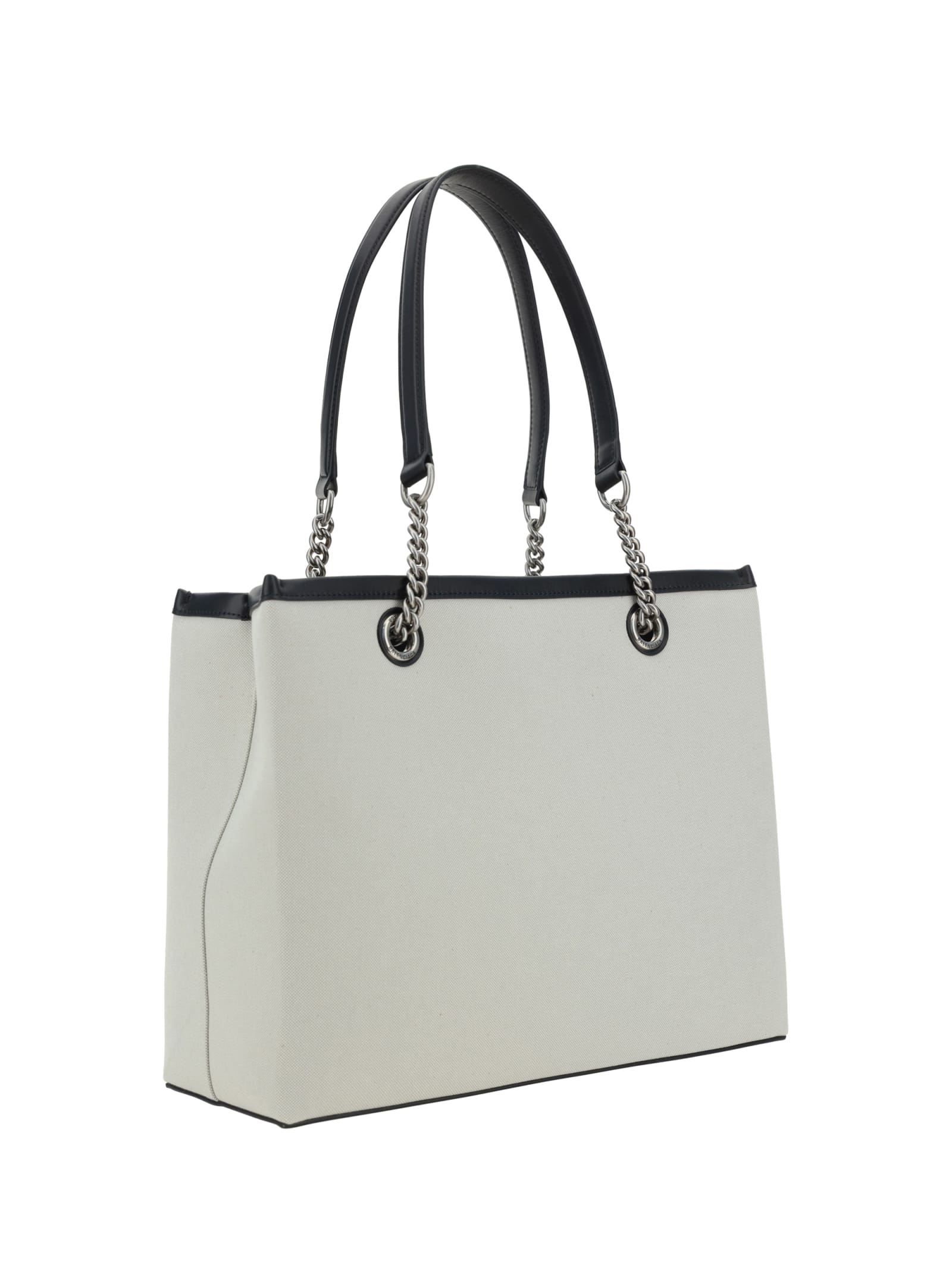 Balenciaga Ivory Canvas M Duty Free Shopping Bag In Naturel