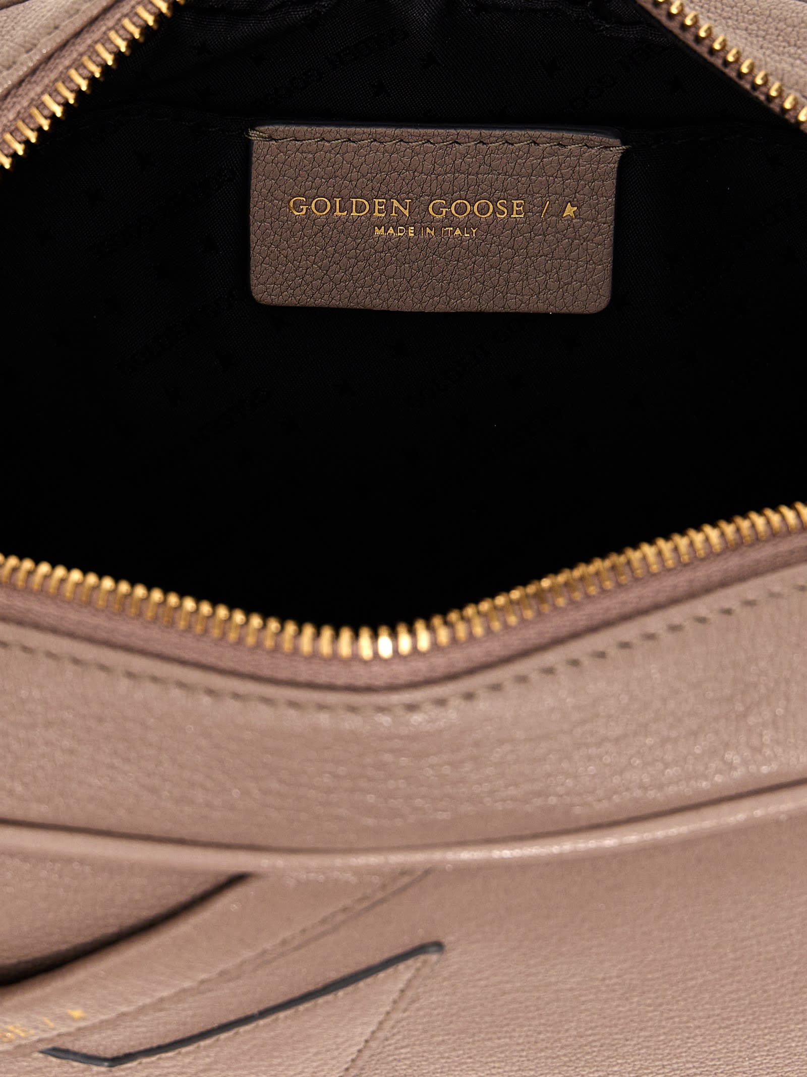 Shop Golden Goose Star Bag Crossbody Bag In Beige