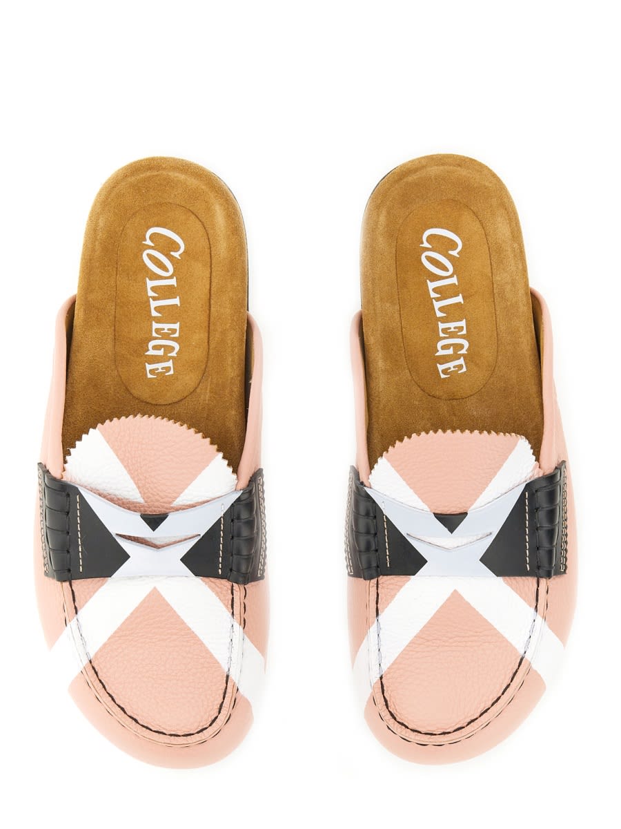 Shop College Sabot With Iconic X In Pink