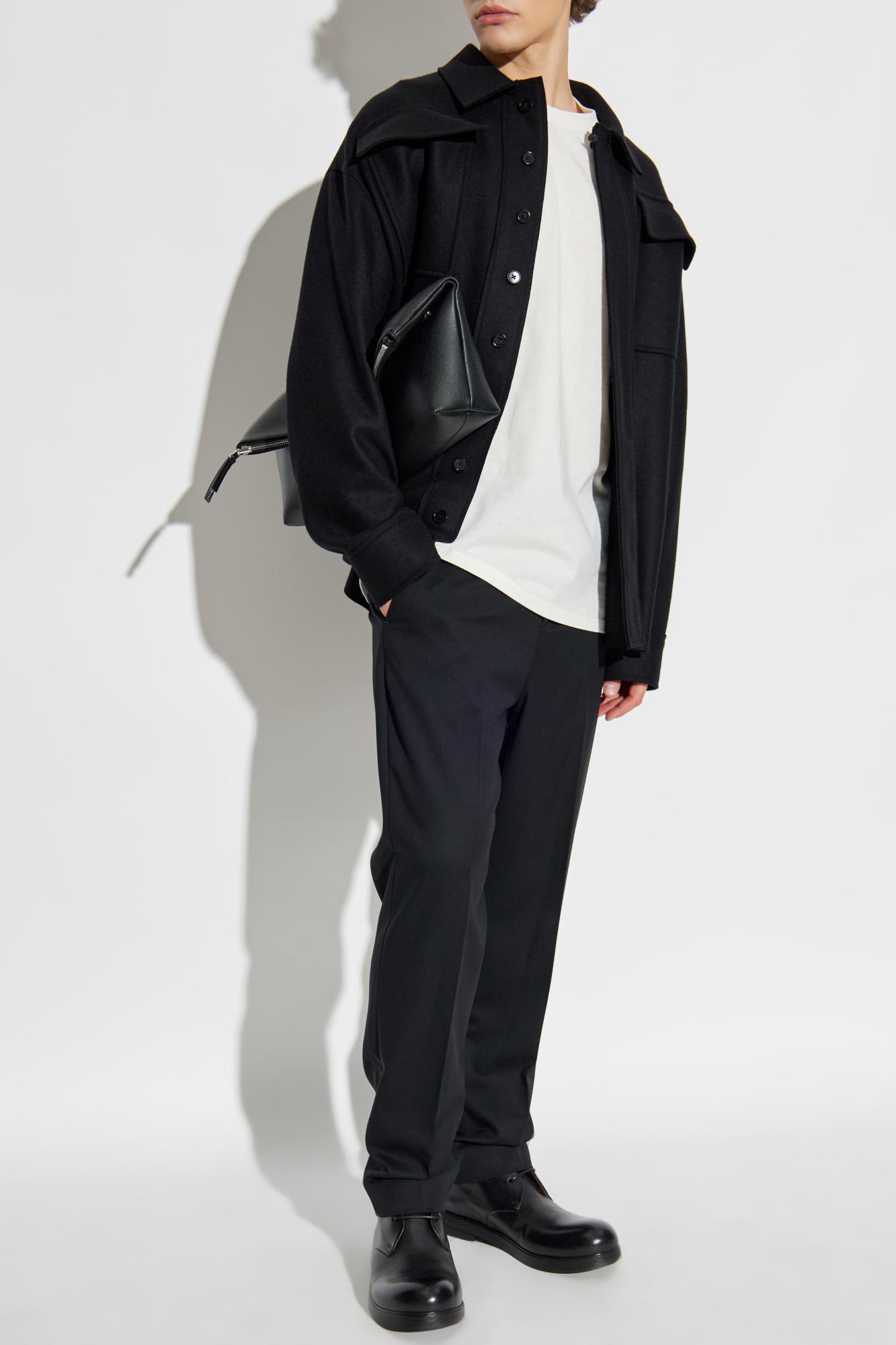 Jil Sander Denim Cotton Shirt In Black