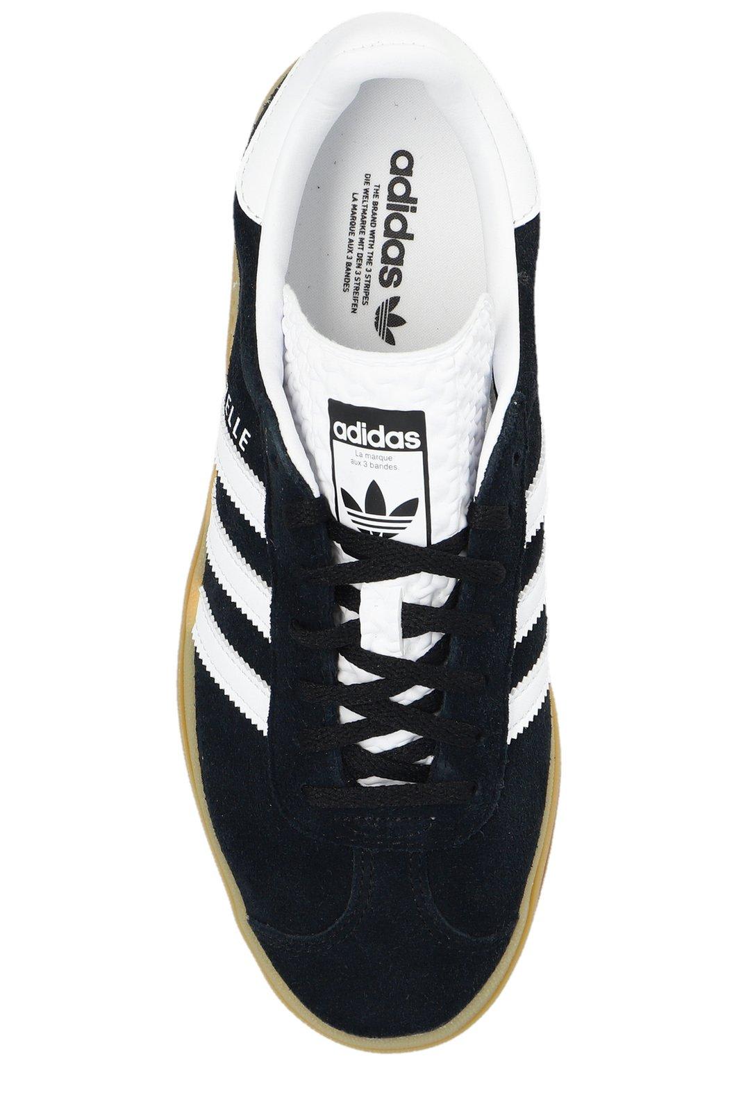 Adidas Originals Gazelle Bold Lace-up Sneakers In Black