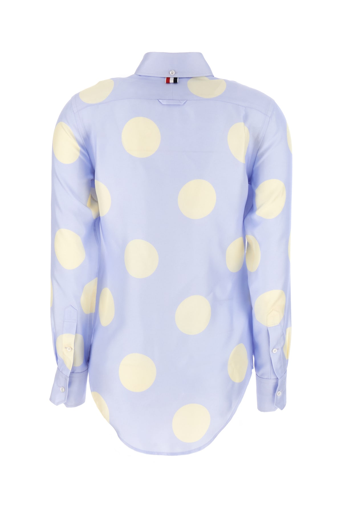 Thom Browne Polkadot Print Silk Shirt In 480
