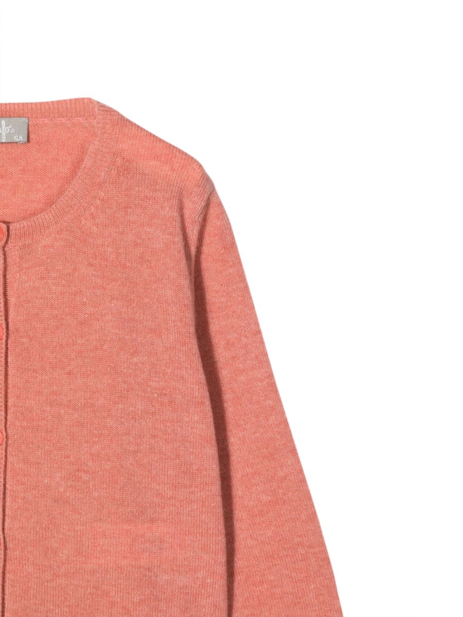 Il Gufo Buttoned Cardigan In Pink