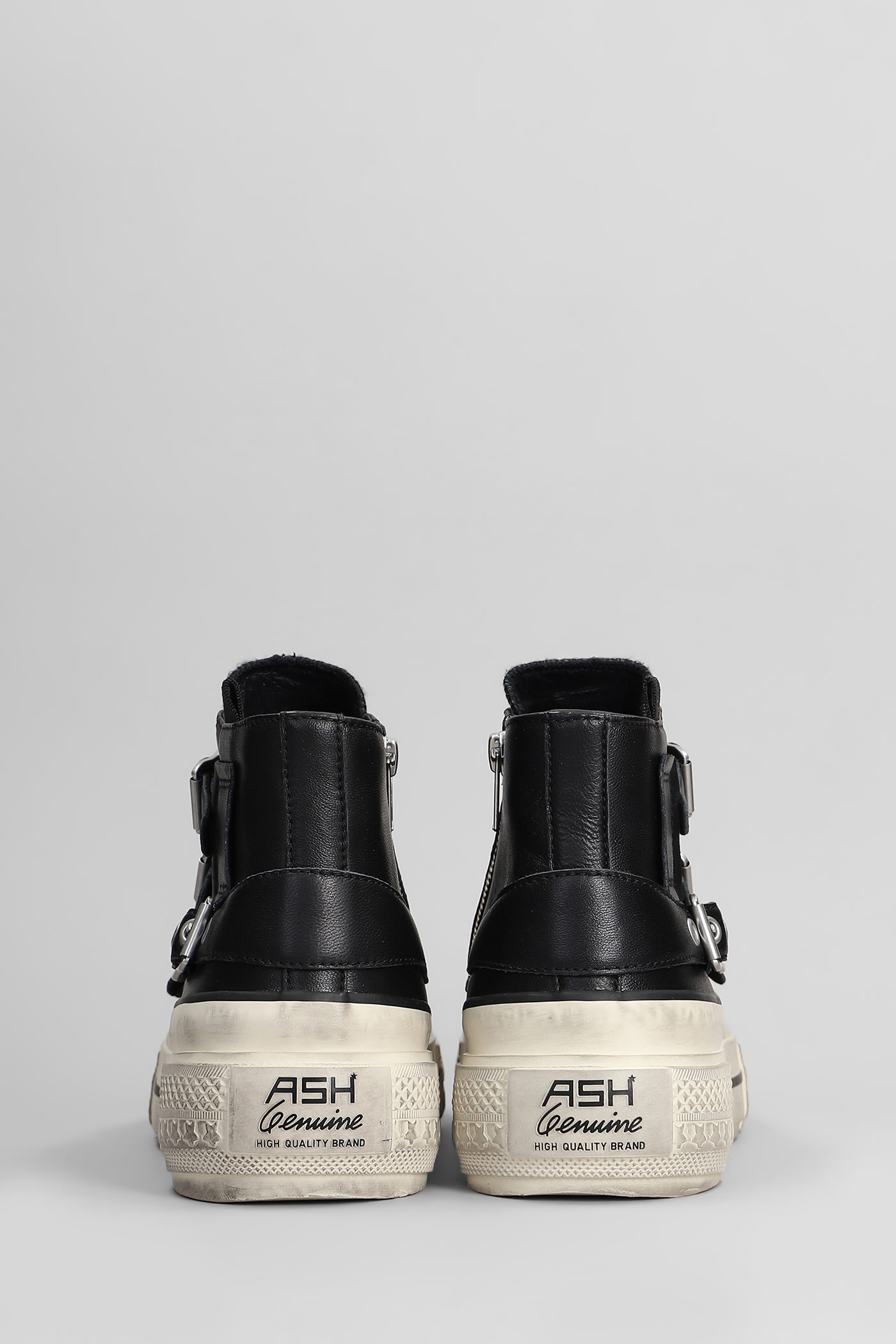 Shop Ash Rainbow Sneakers In Black Leather