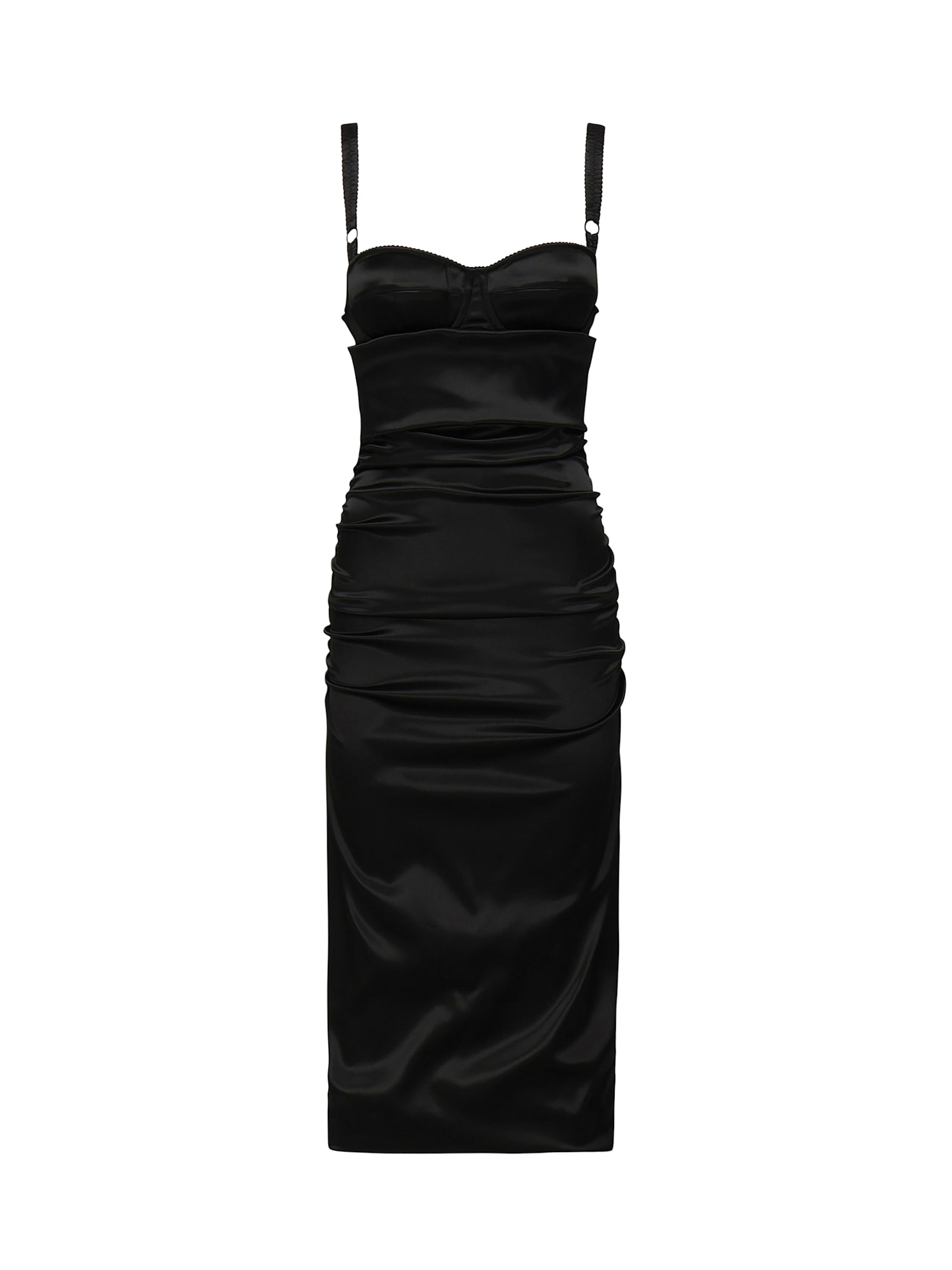 Dolce & Gabbana Silk Blend Dress Spaghetti Straps