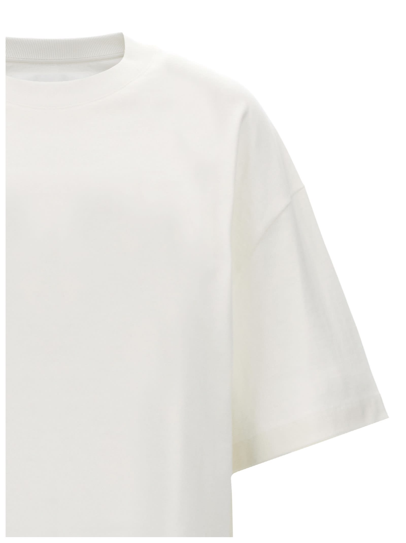 Shop Jil Sander Logo Print T-shirt In White