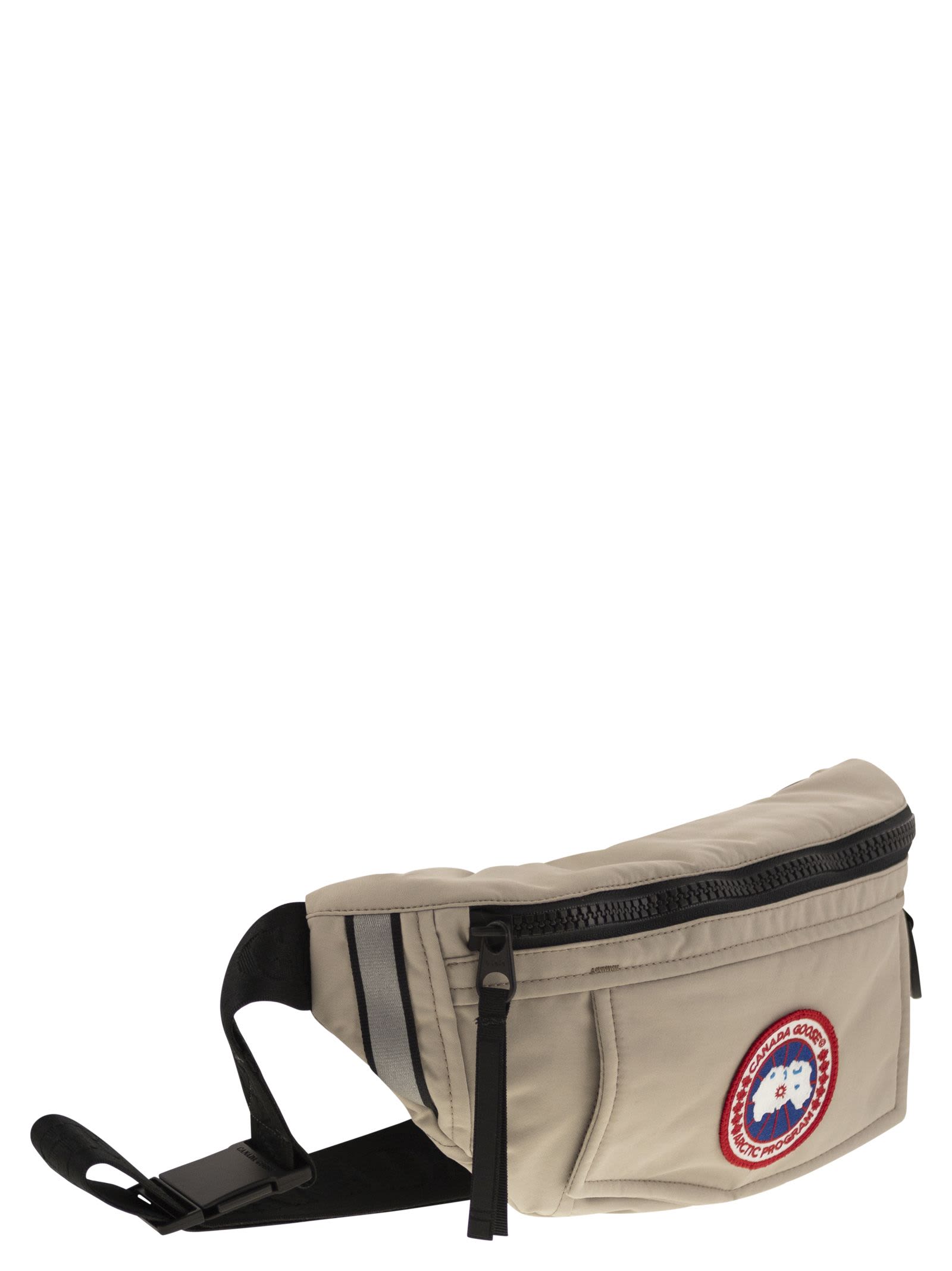 Shop Canada Goose Bum Bag With Patch And Logo In Stone