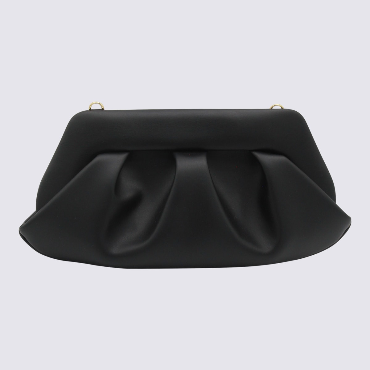 Themoirè Black Emera Clutch In Black