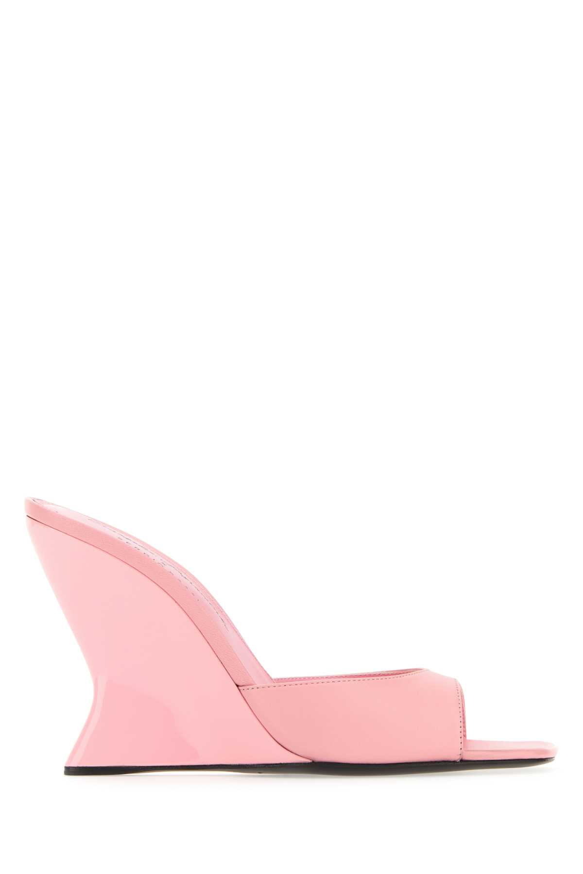 Pink Nappa Leather Evangelie Mules