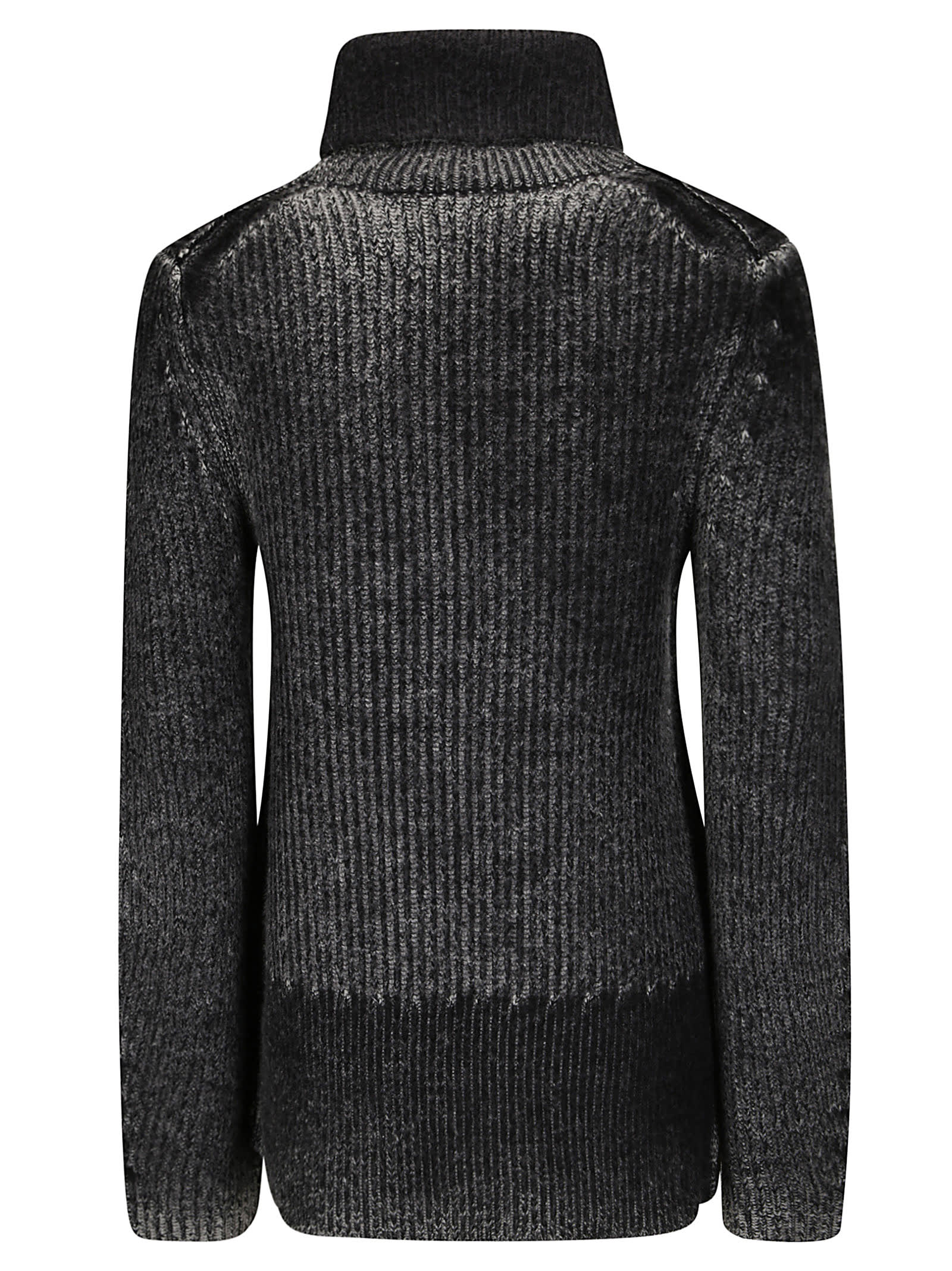 Acne Studios Turtleneck Knitted Sweaters In Anthracite Grey